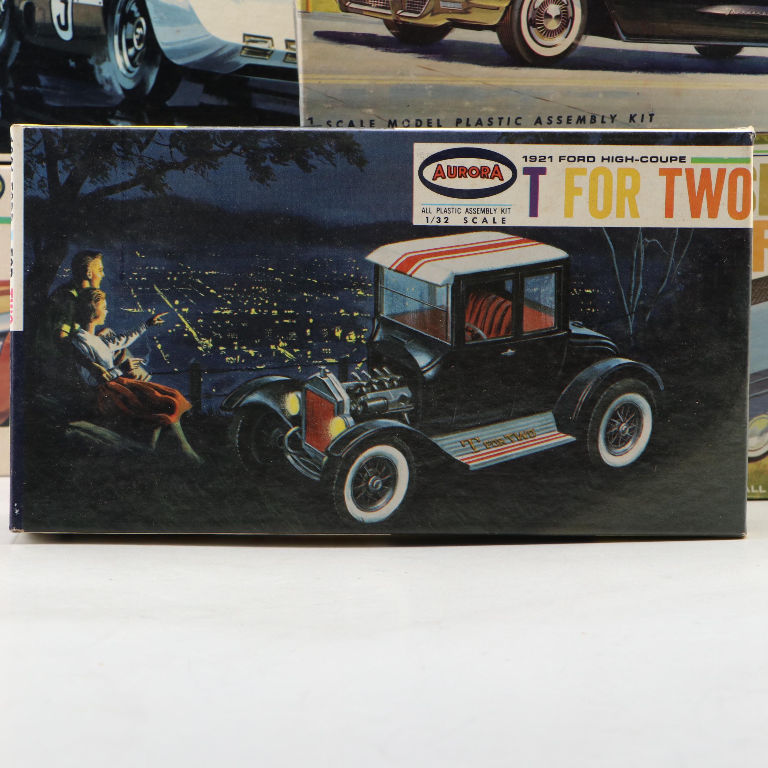 Aurora 1921 T-Ford, Chevy Chaparral, More 1:32 Model Car Kits