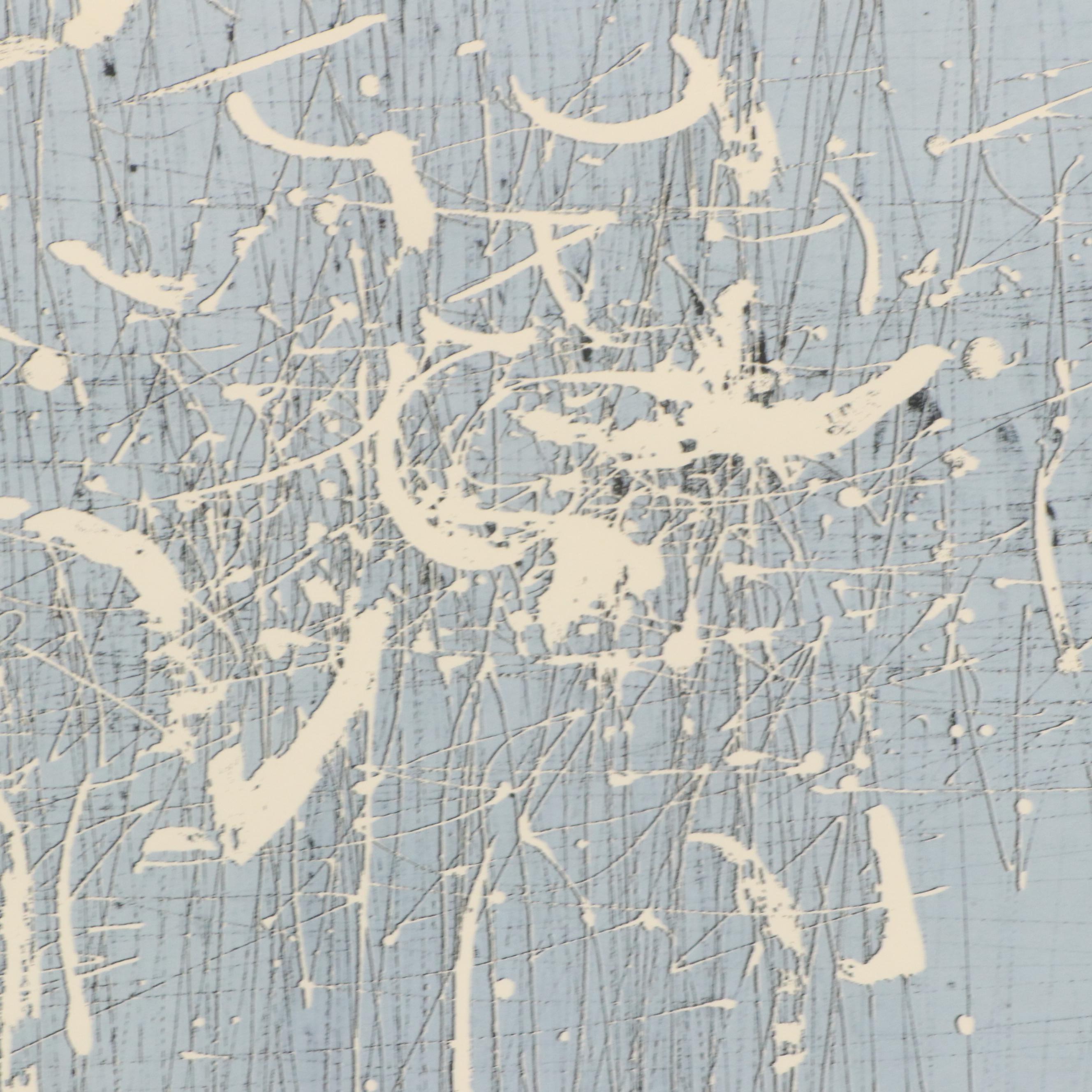 Paul Maxwell Abstract Serigraph, Mid-Late 20th Century