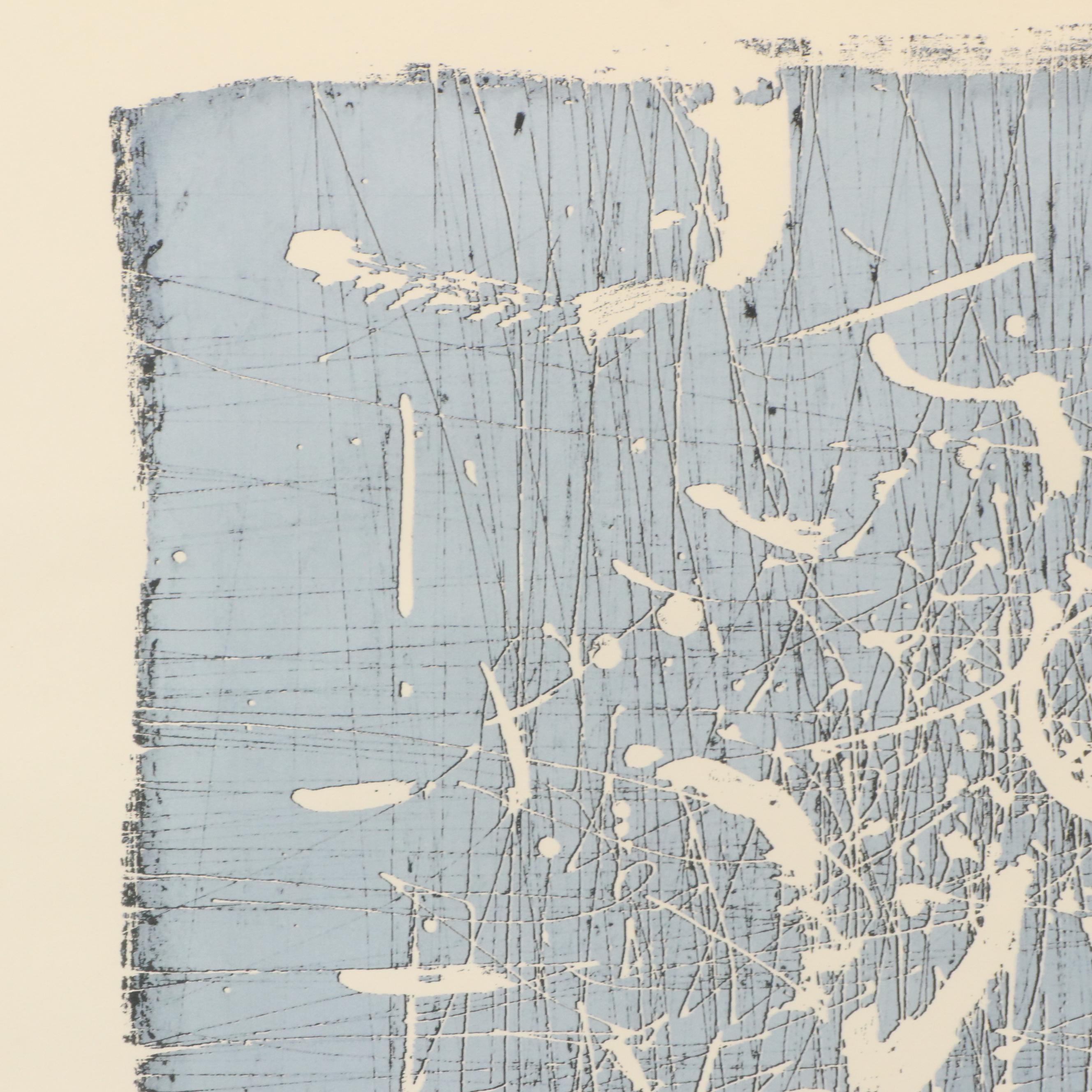 Paul Maxwell Abstract Serigraph, Mid-Late 20th Century