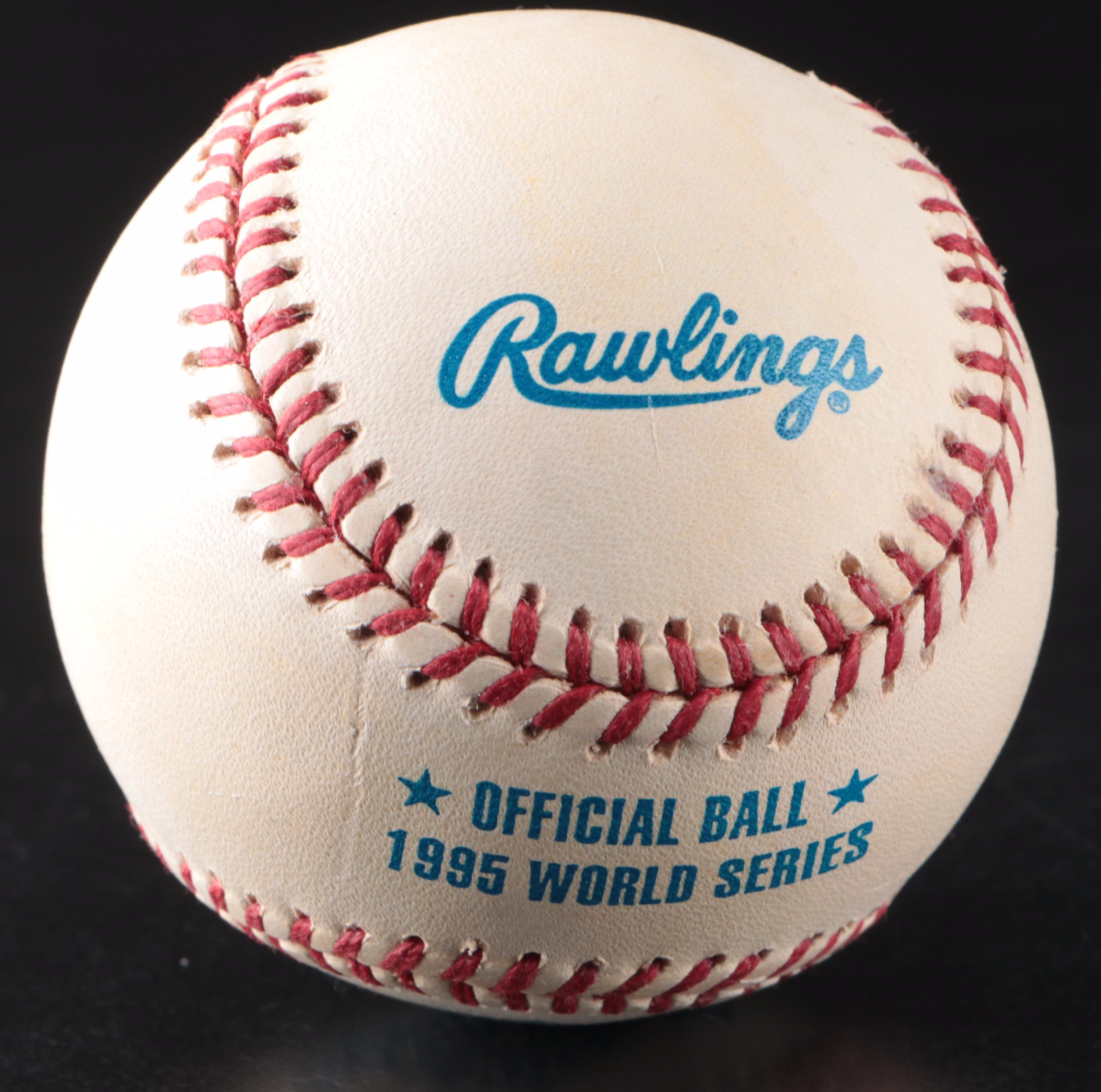 Tom Glavine Signed Rawlings Official 1995 World Series Baseball, Atlanta Braves