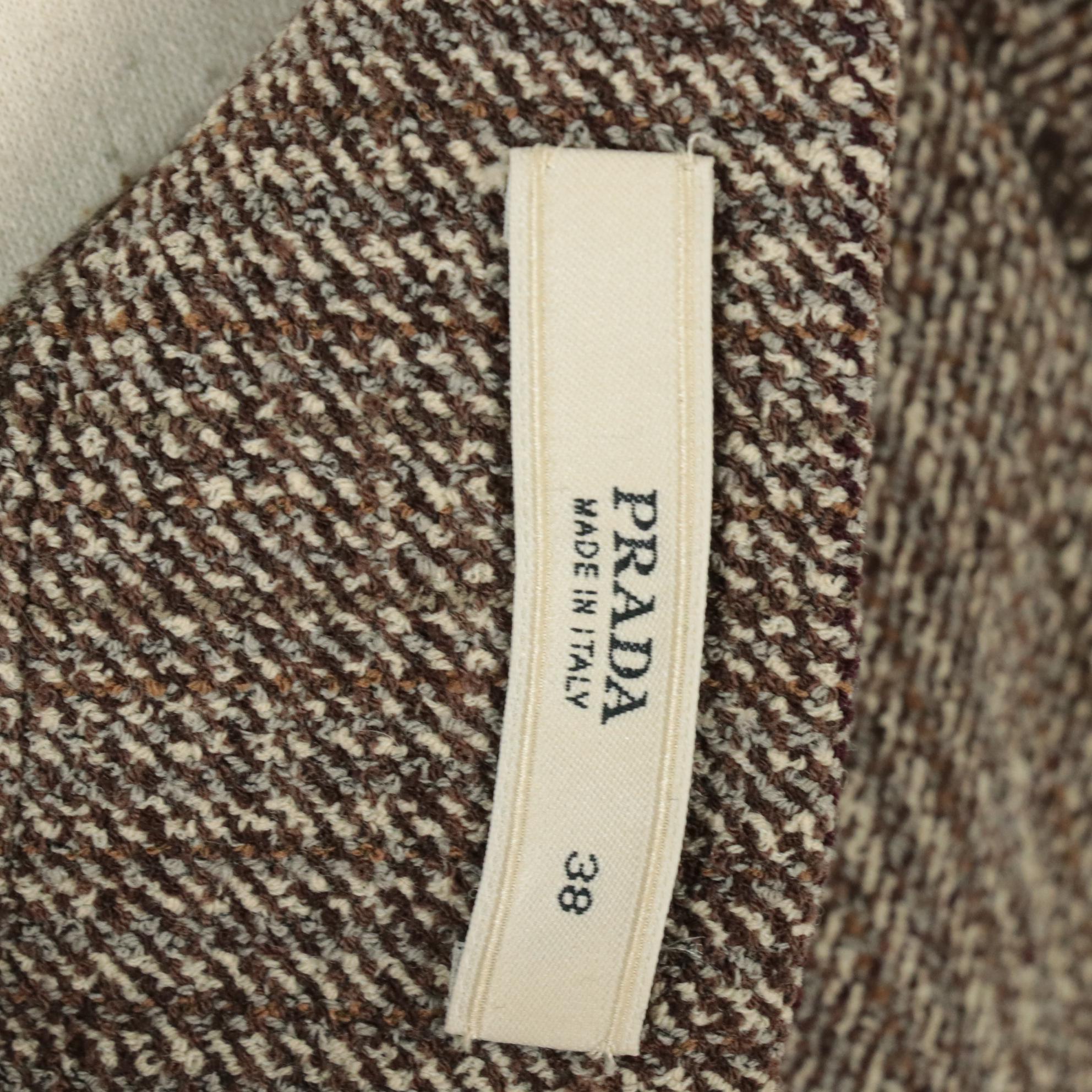 Prada Wool A-Line Skirt