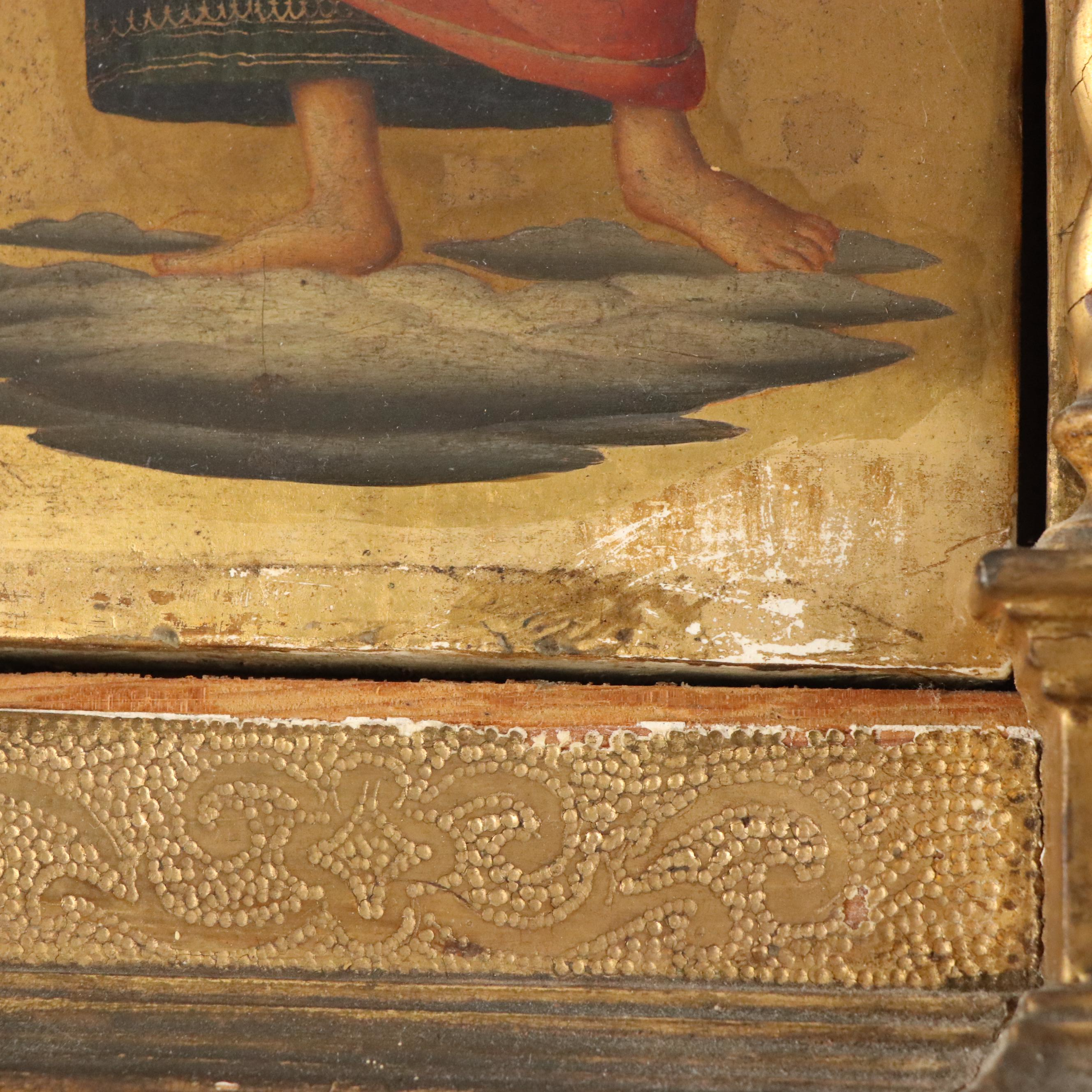 Italian "Angel with Lute" Icon After Fra Angelico, 19th Century