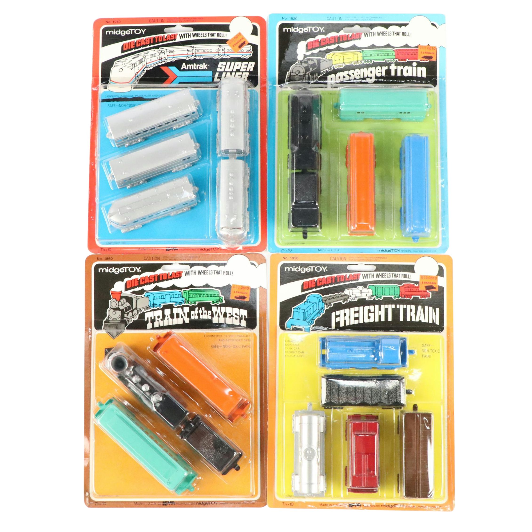 MidgeToy "Amtrak Super Liner," "Train of the West" and More Toy Trains