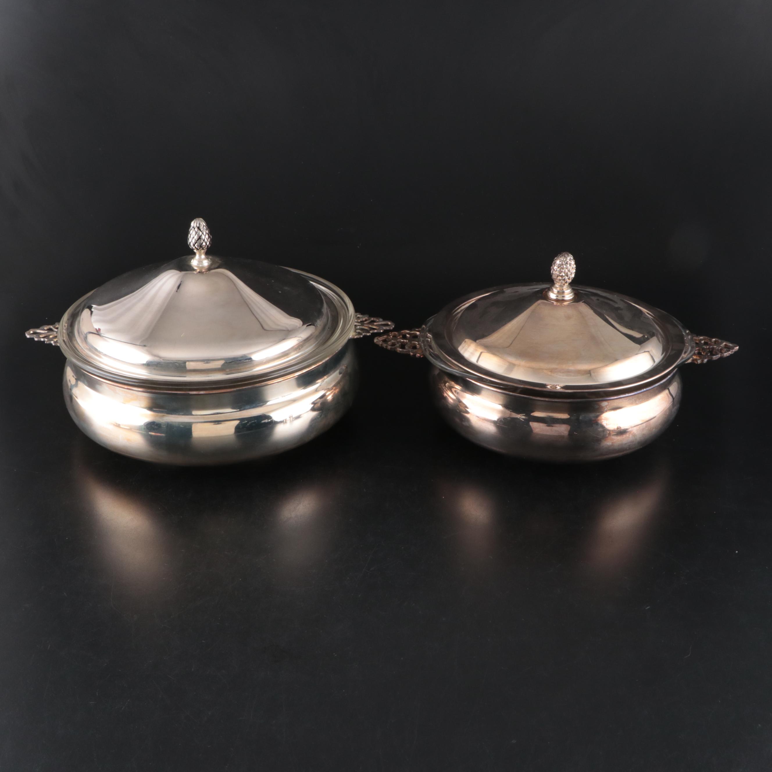 Canterbury Silver Plate Toothpick Holder with More Table Accessories