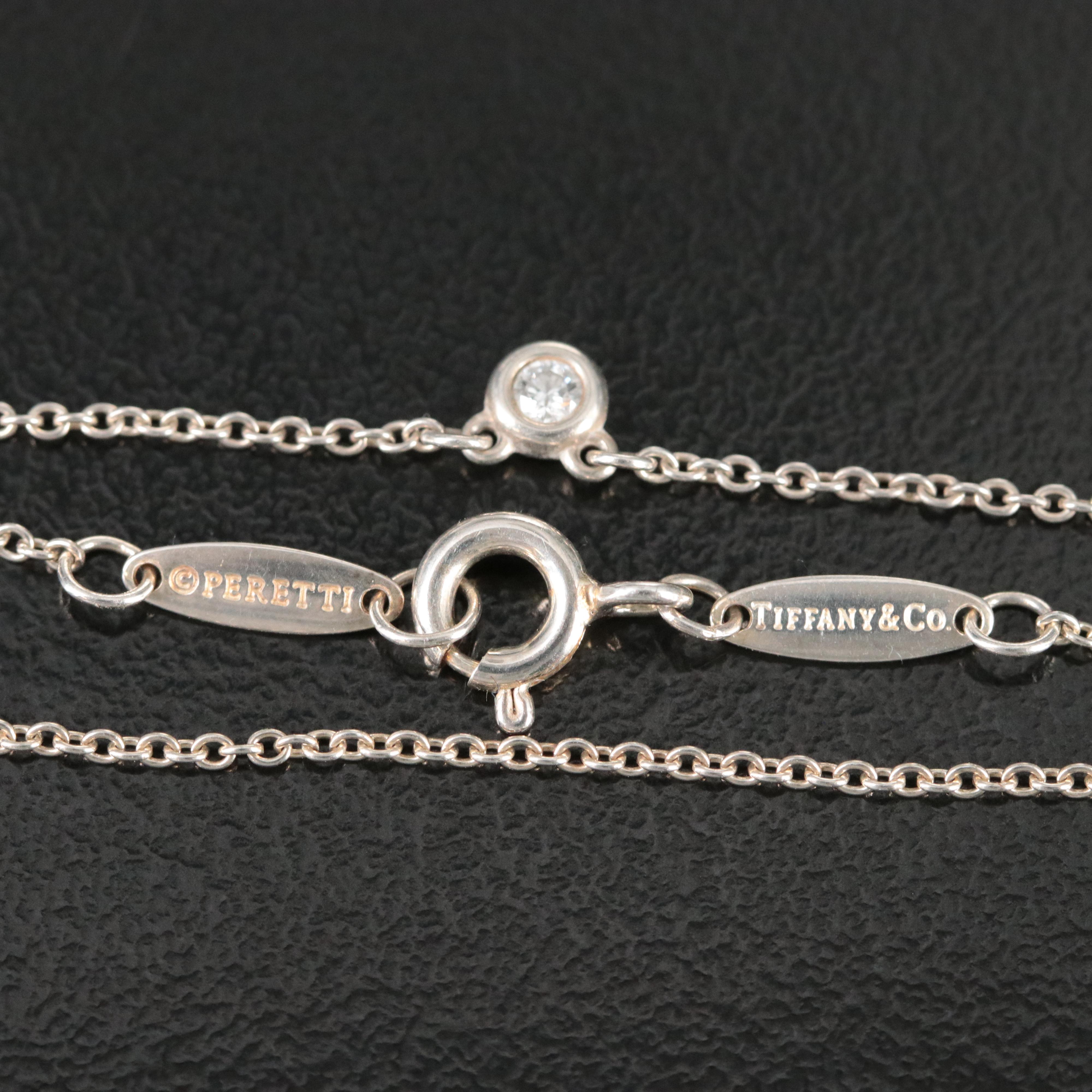 Elsa Peretti for Tiffany & Co. Diamonds By The Yard Sterling Necklace