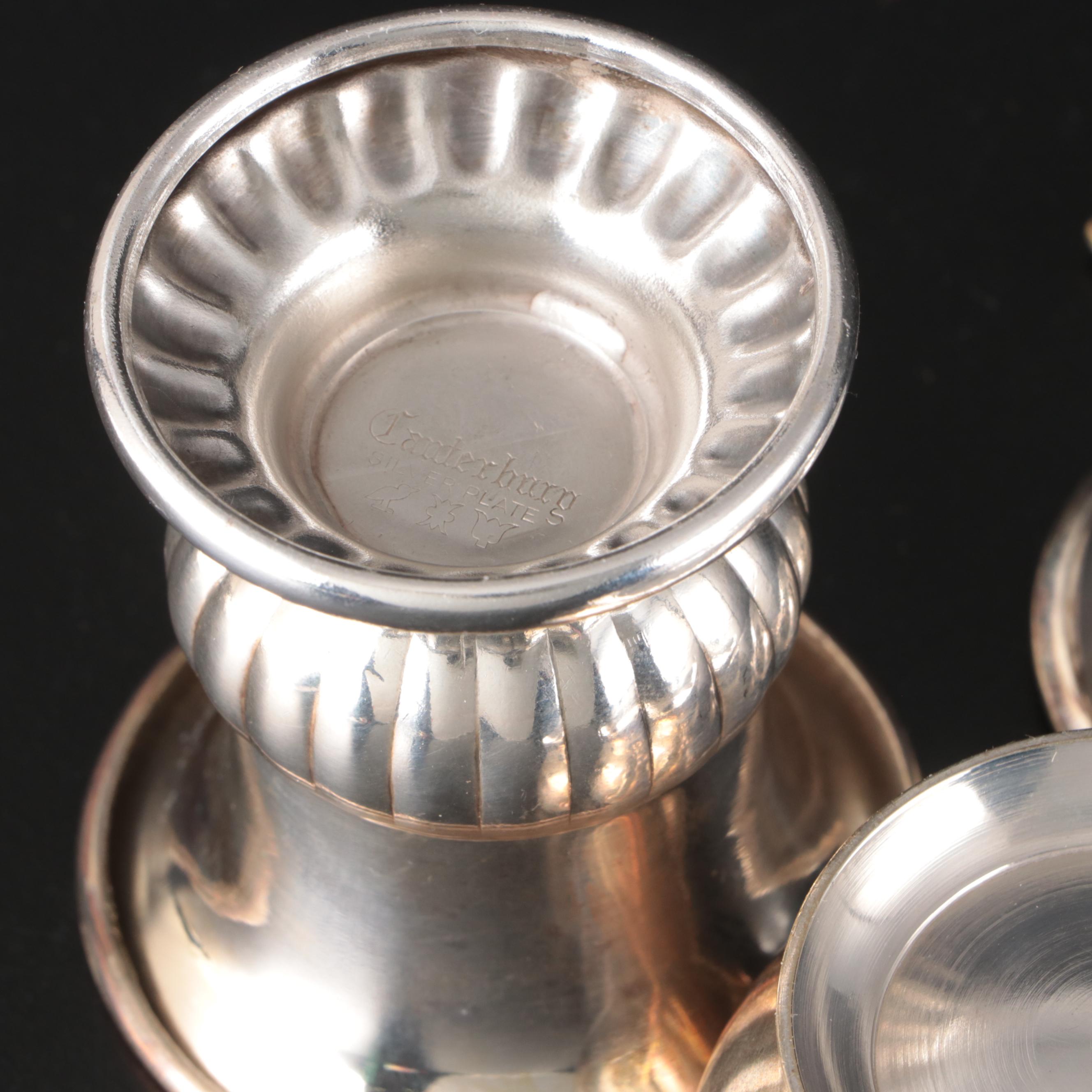 Canterbury Silver Plate Toothpick Holder with More Table Accessories