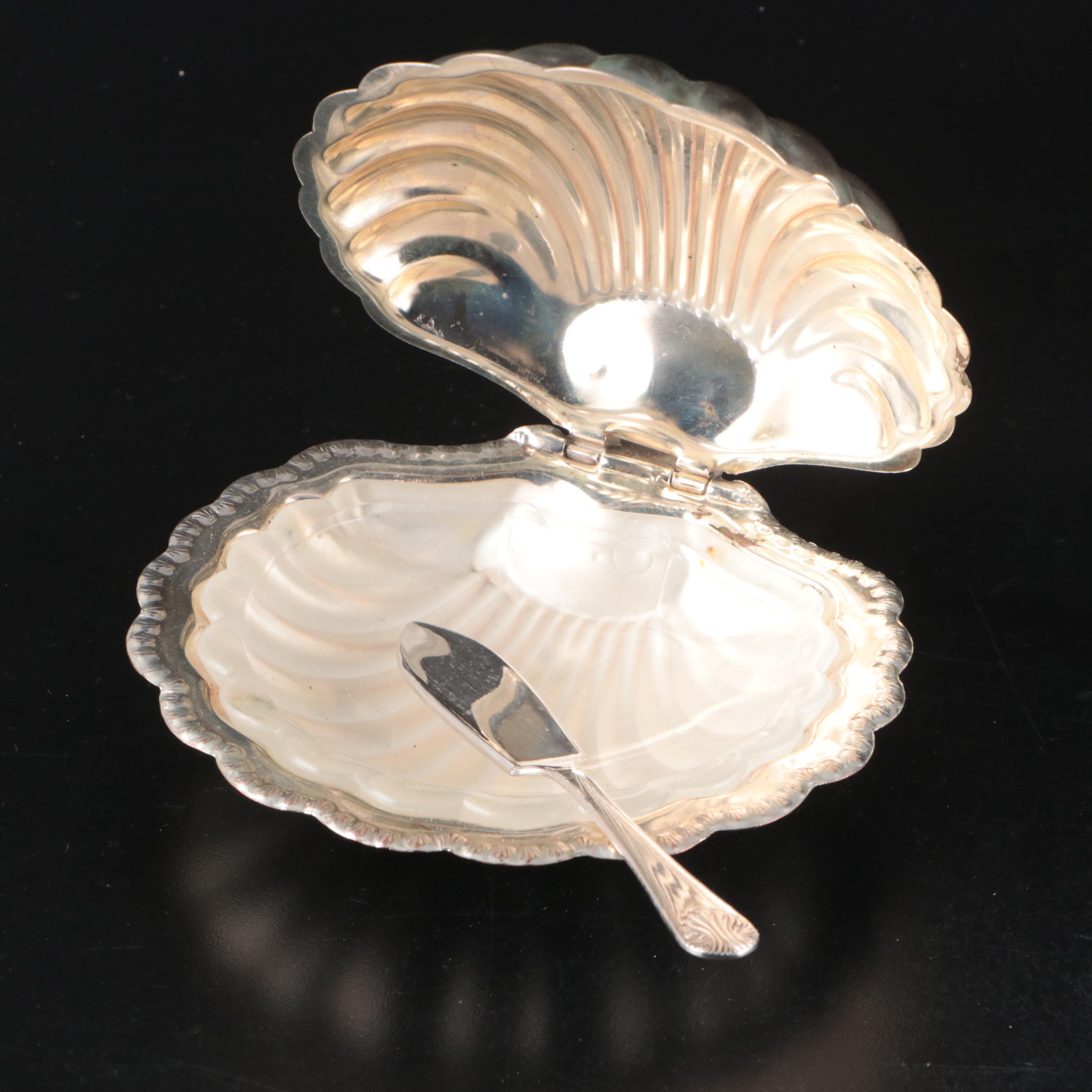 Canterbury Silver Plate Toothpick Holder with More Table Accessories