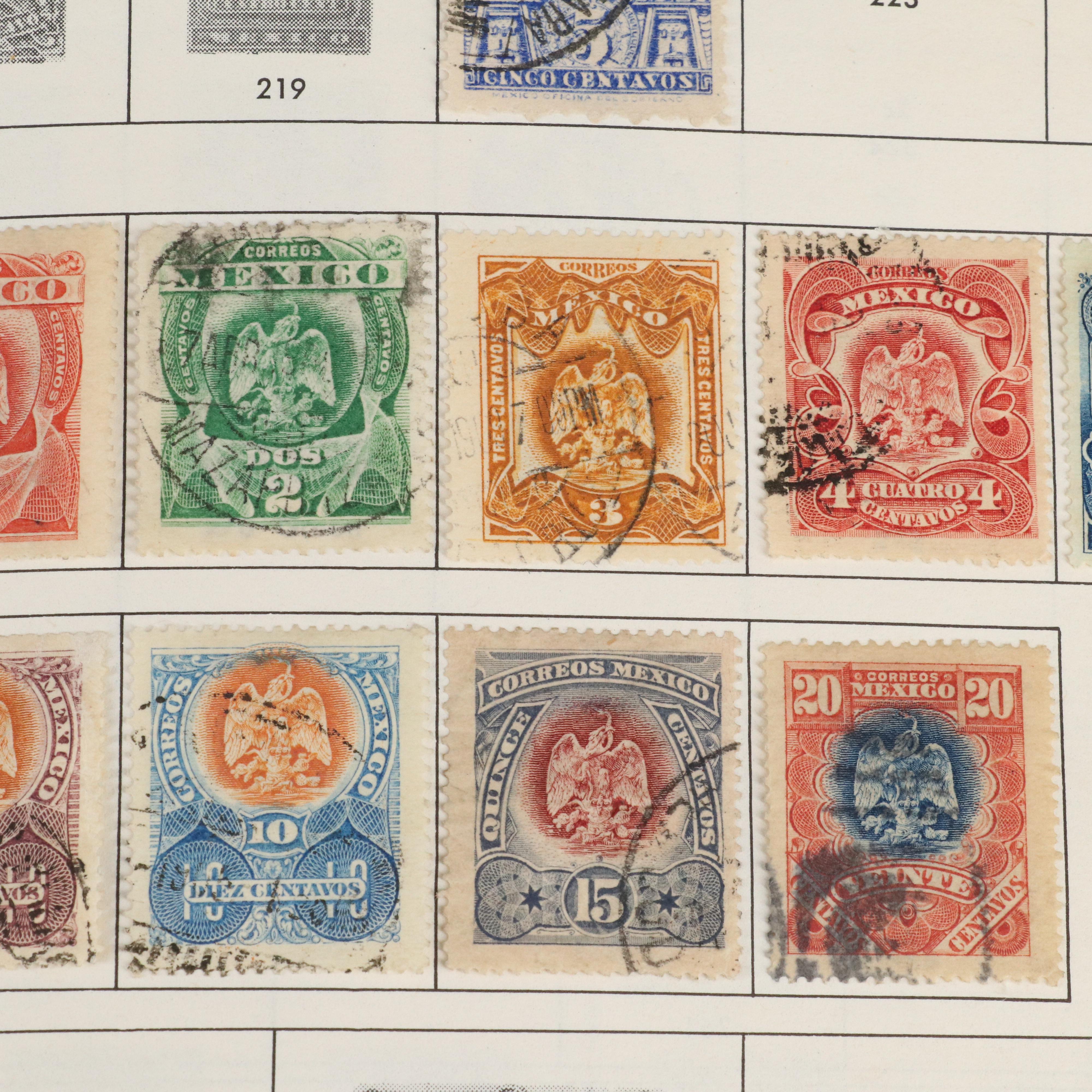 Large Album of World Postage Stamps and Two Empty Albums