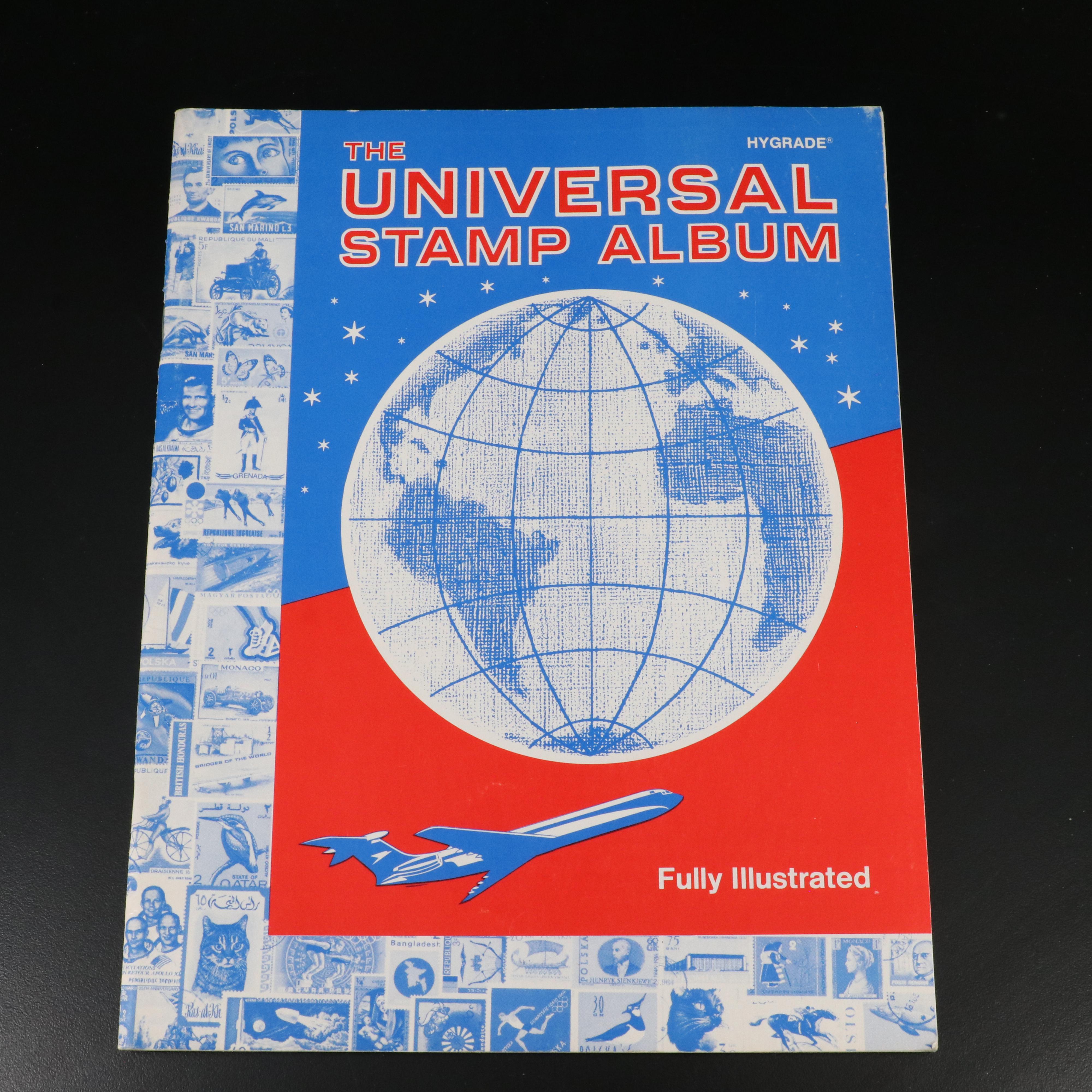 Large Album of World Postage Stamps and Two Empty Albums