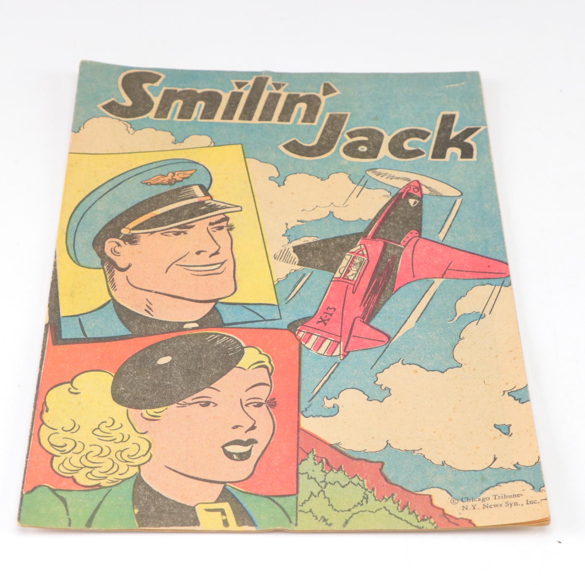 Smilin' Jack Featured in Pair of Comics and Pep Pin, 1938-1941