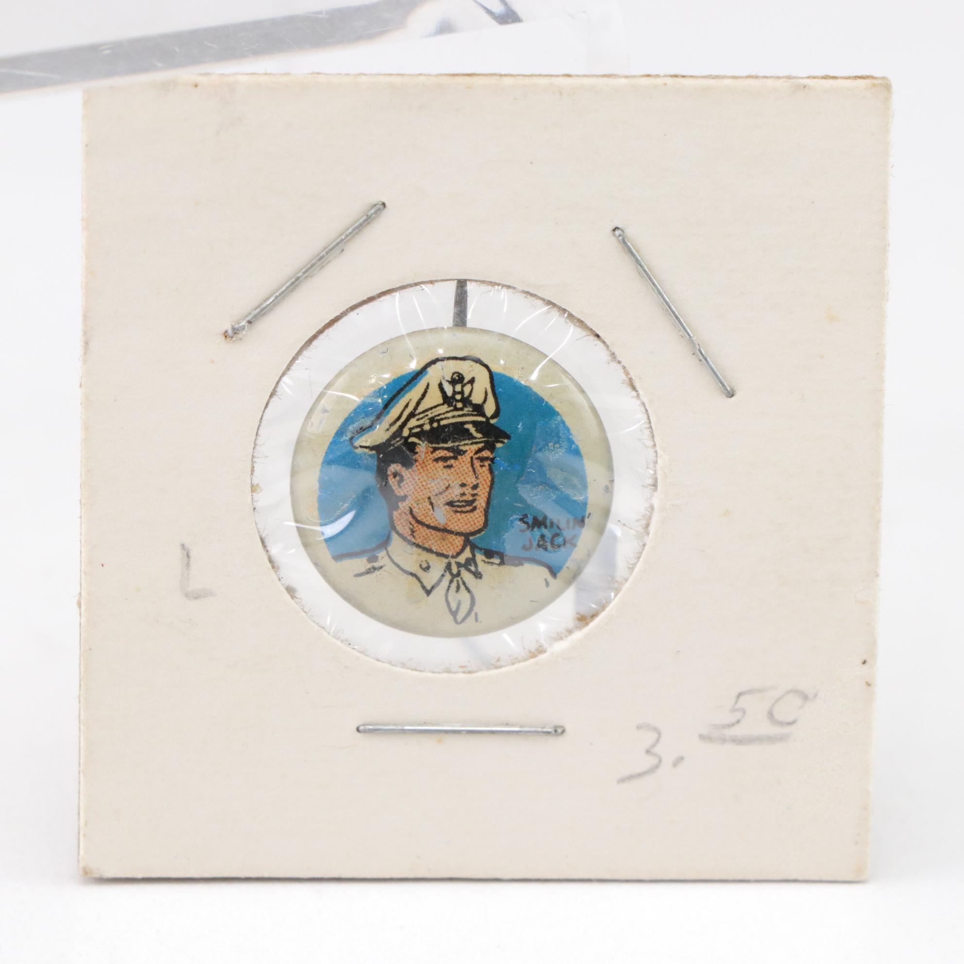 Smilin' Jack Featured in Pair of Comics and Pep Pin, 1938-1941