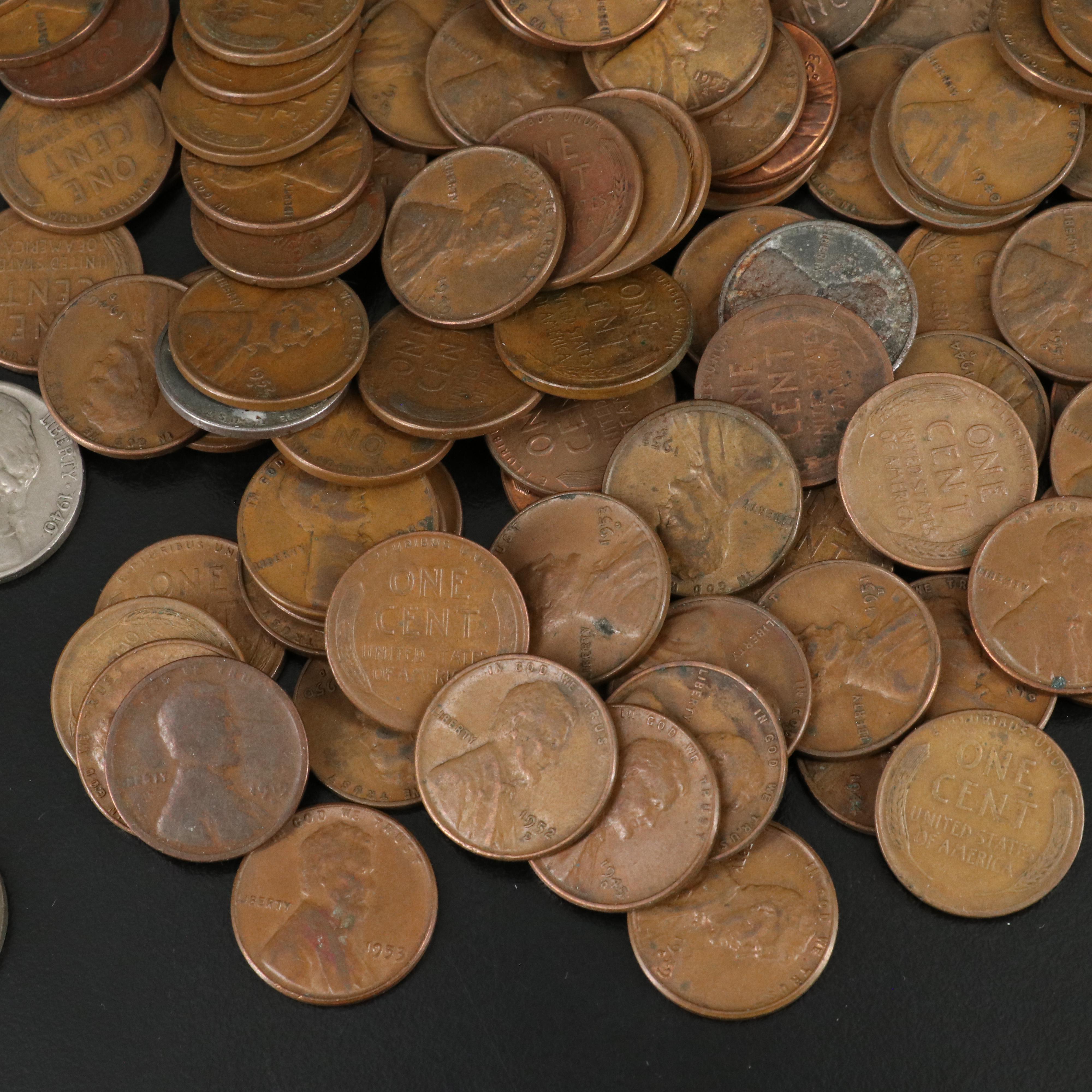 Lincoln Wheat Cents, WWII Silver Nickels, and More