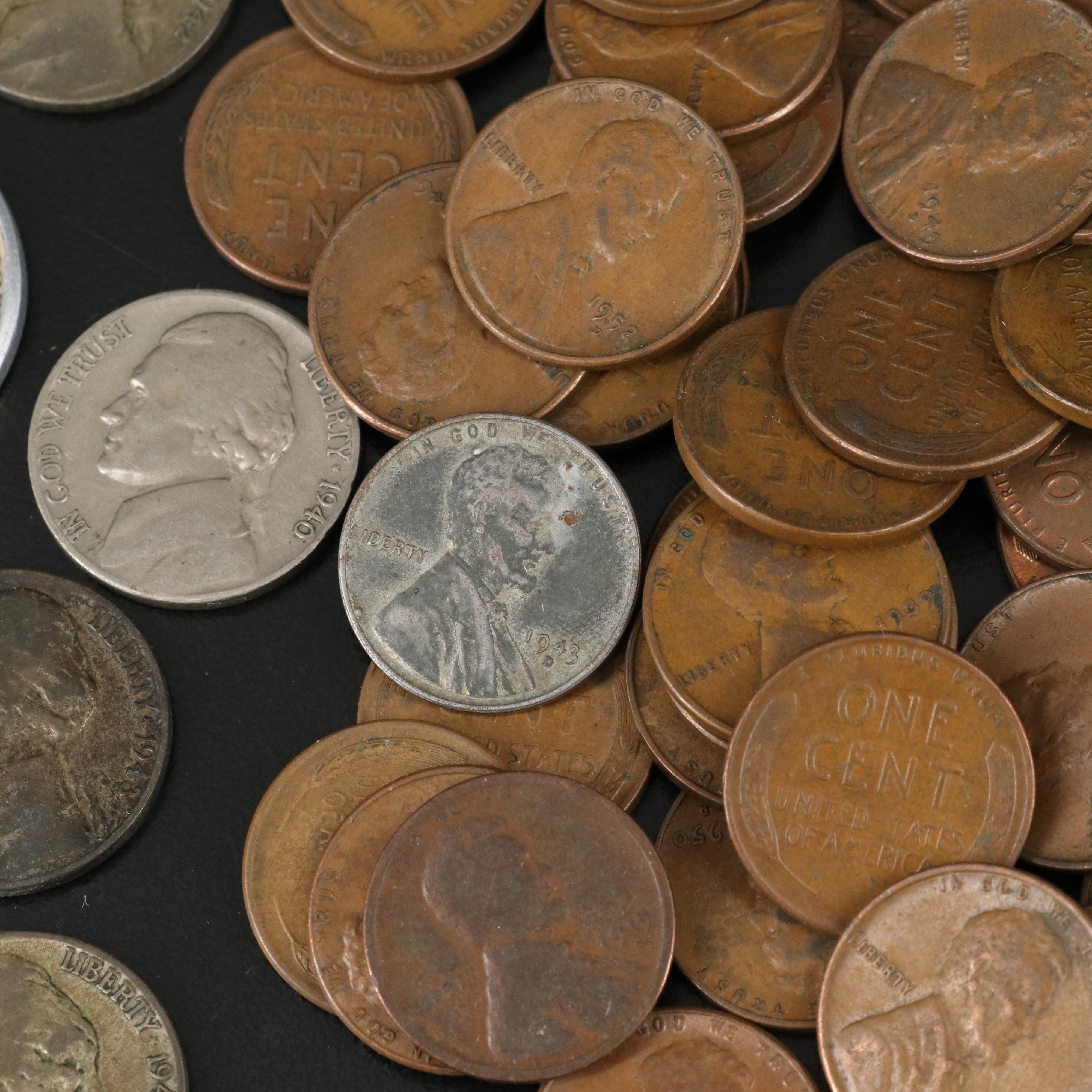 Lincoln Wheat Cents, WWII Silver Nickels, and More