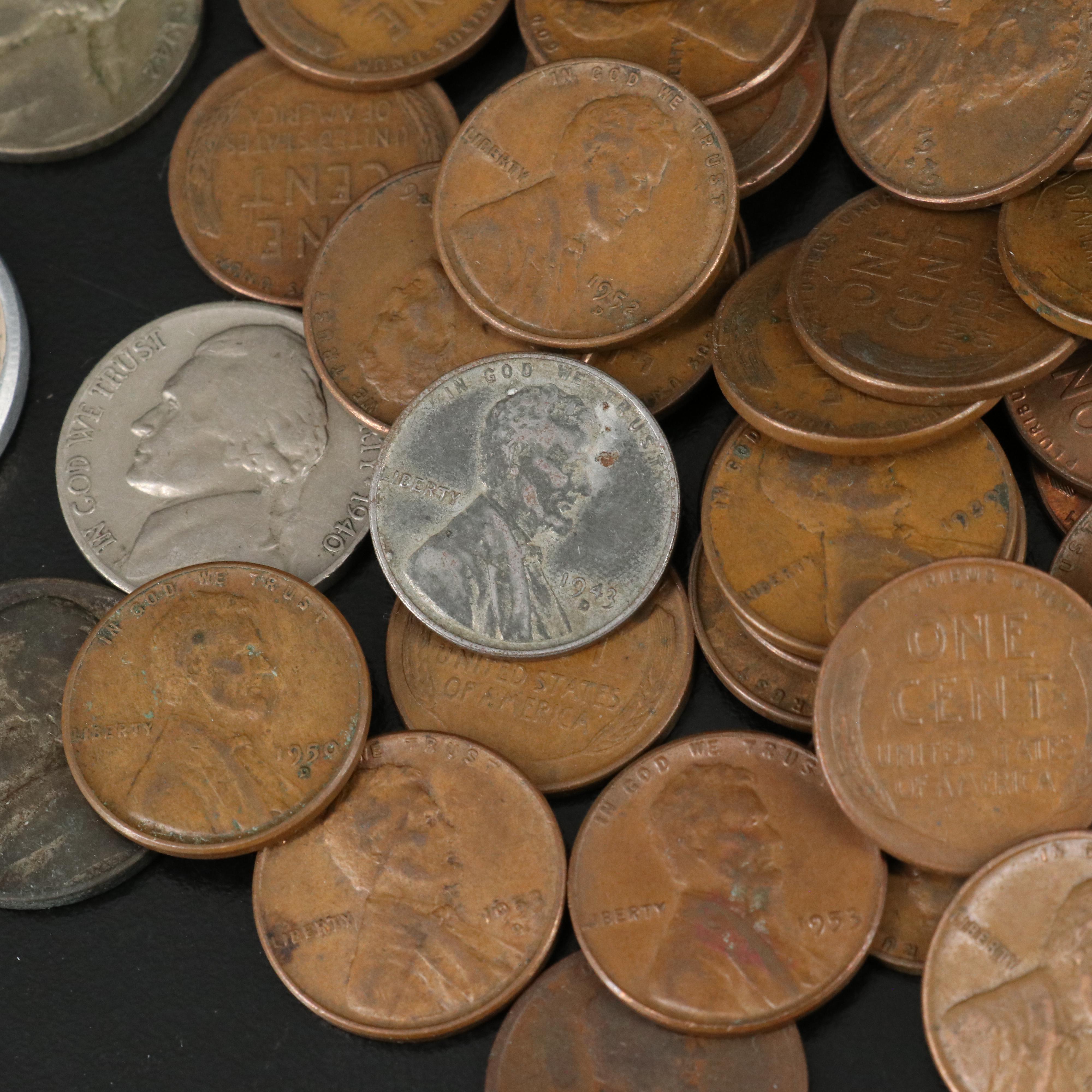 Lincoln Wheat Cents, WWII Silver Nickels, and More