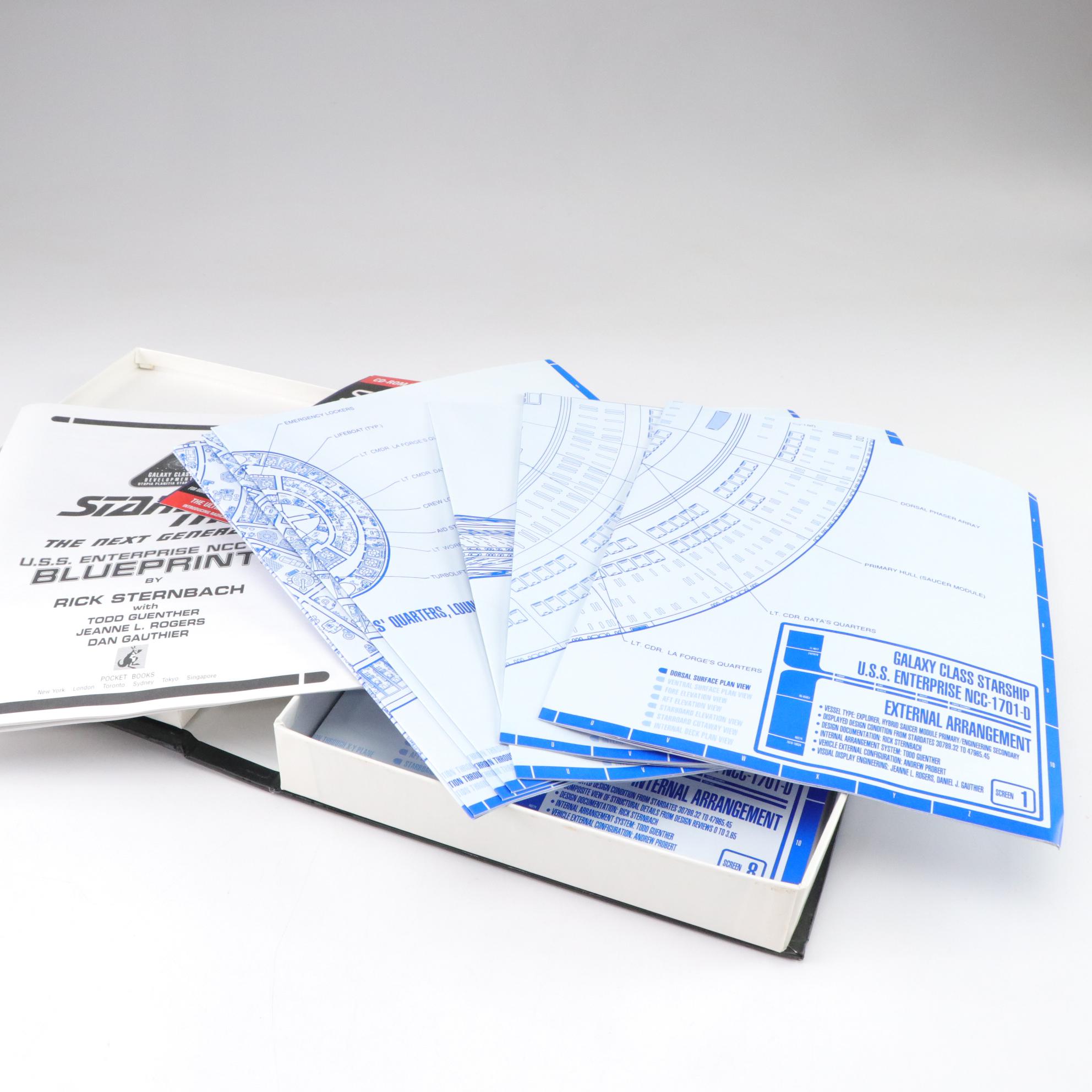 Star Trek Next Generation Blueprints & Captain's Log Fan Collective DVD