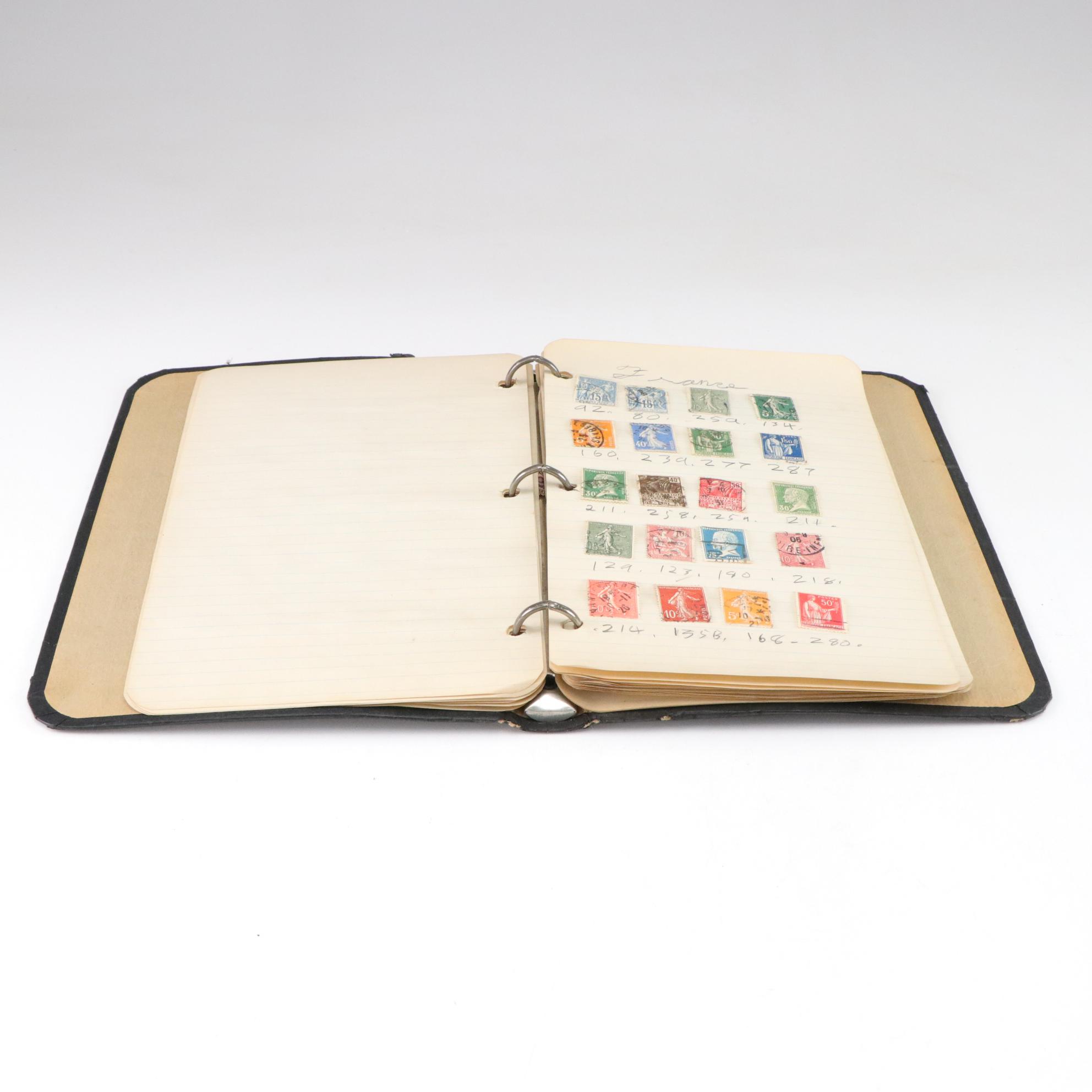 Scott's 1938 "International Postage Stamp Album - Junior Edition" with Stamps