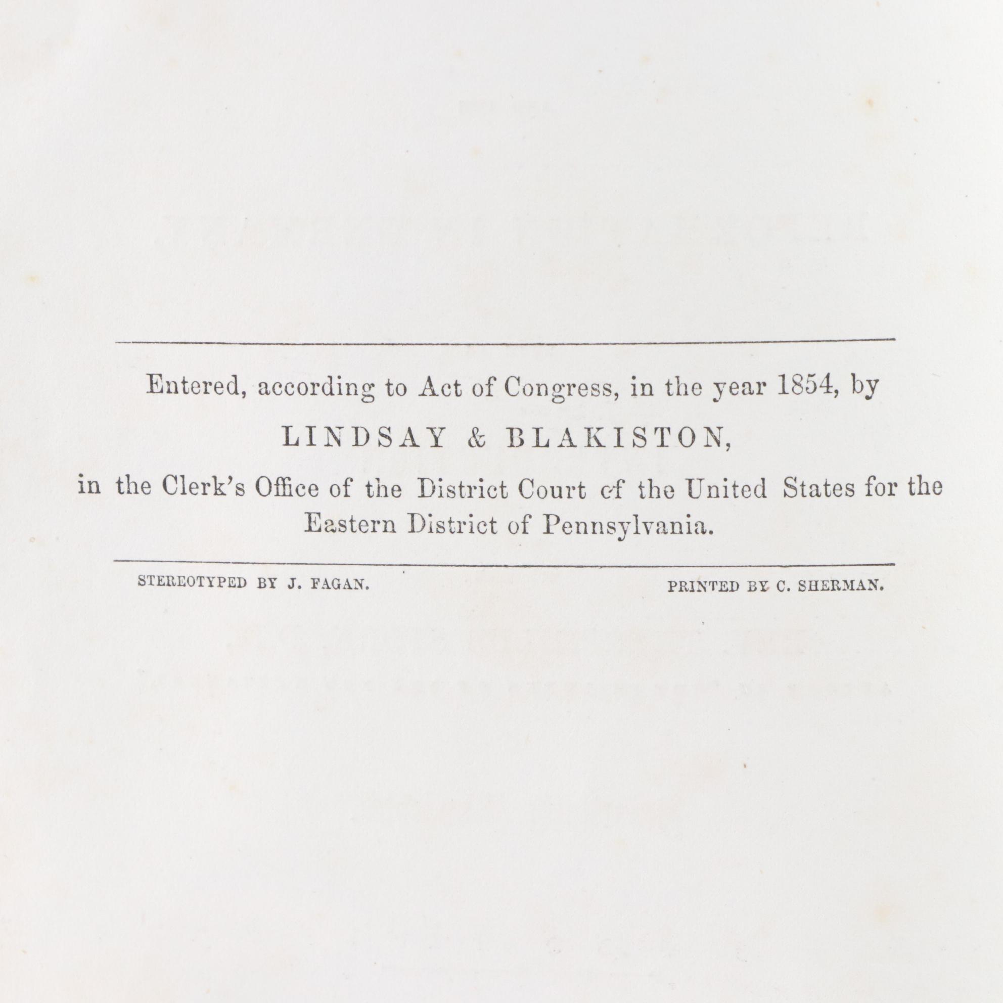 "The Life of Martin Luther" by Theophilus Stork, First American Edition, 1854
