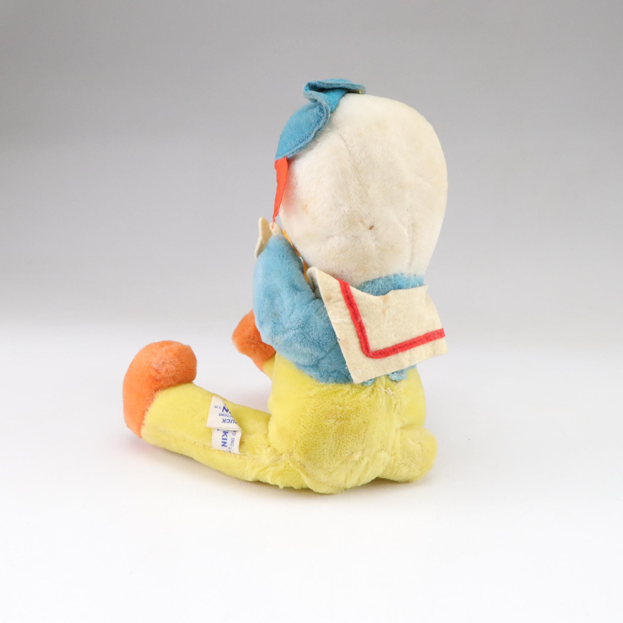 Woolikin Donald Duck Plush Toy with Plastic Mickey Mouse and Metal Donald Duck