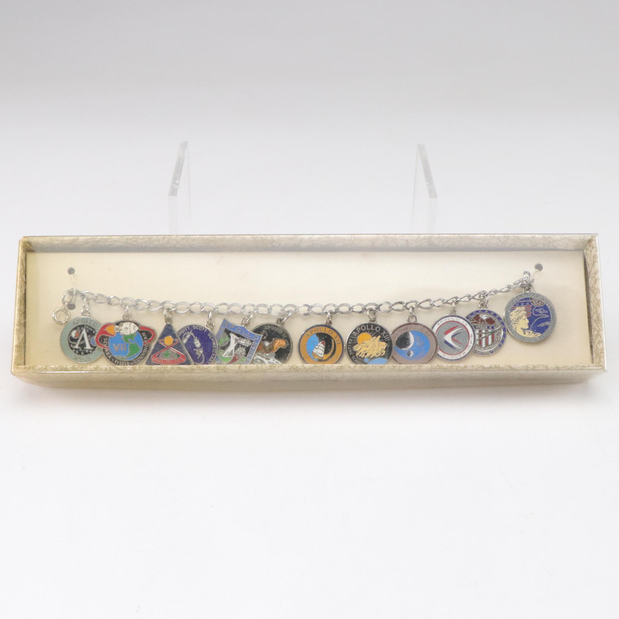 Apollo and Armstrong Charm Bracelets, Pencil Sharpeners, Space Toys, and More