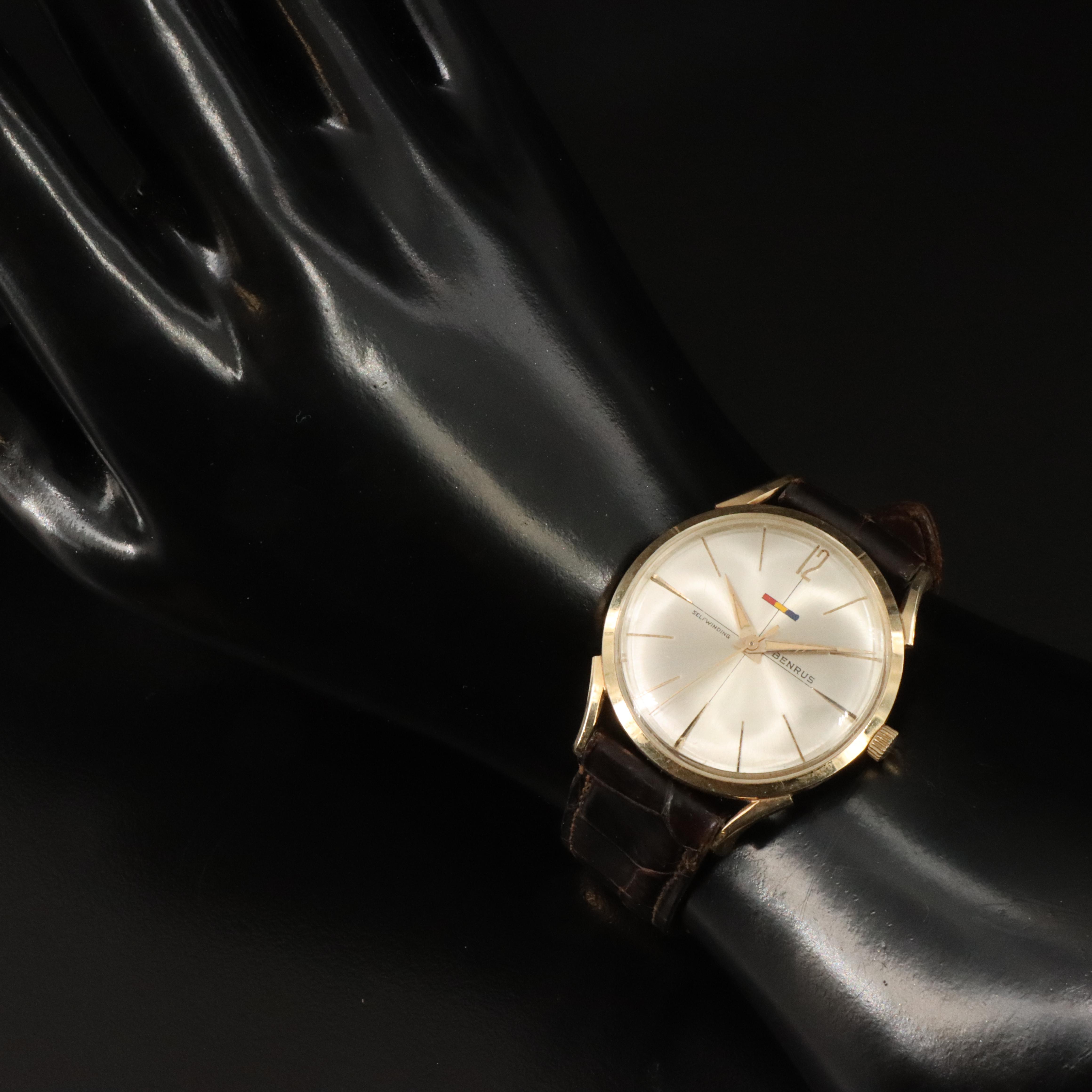 Vintage Benrus 14K Gold Automatic Watch