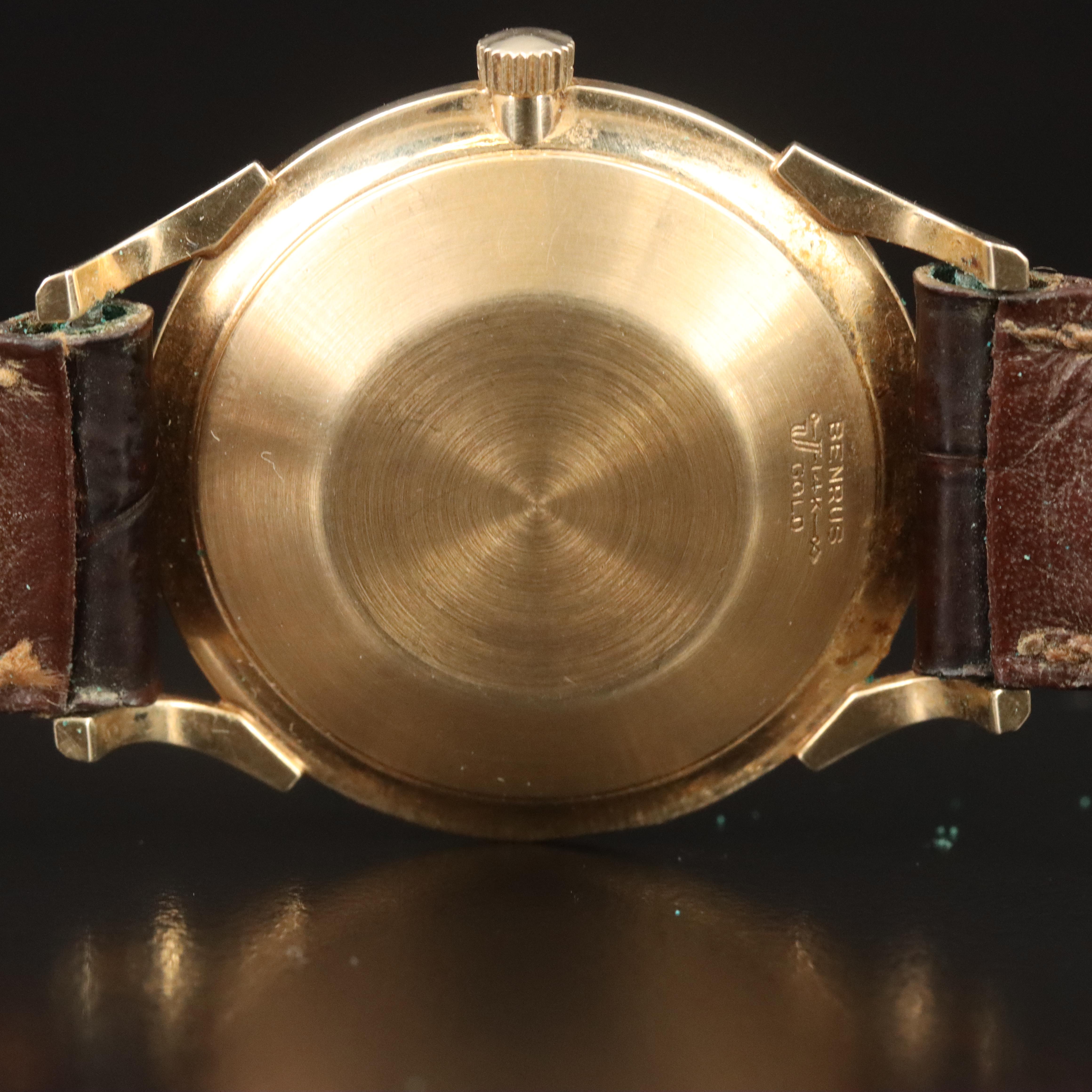 Vintage Benrus 14K Gold Automatic Watch