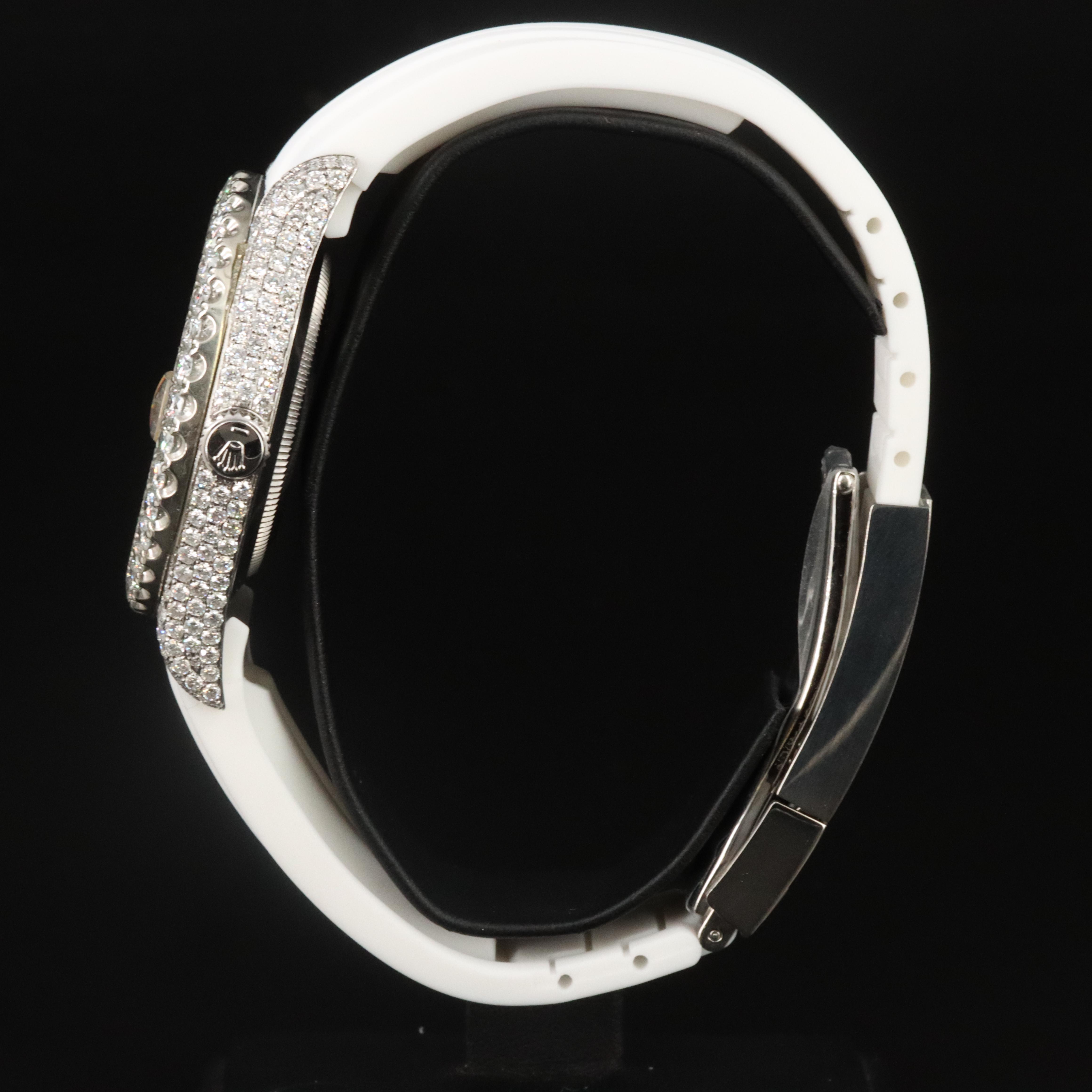 Rolex Datejust II ref.116334 Custom 9.50CTW Diamond Bezel & Dial Automatic Watch