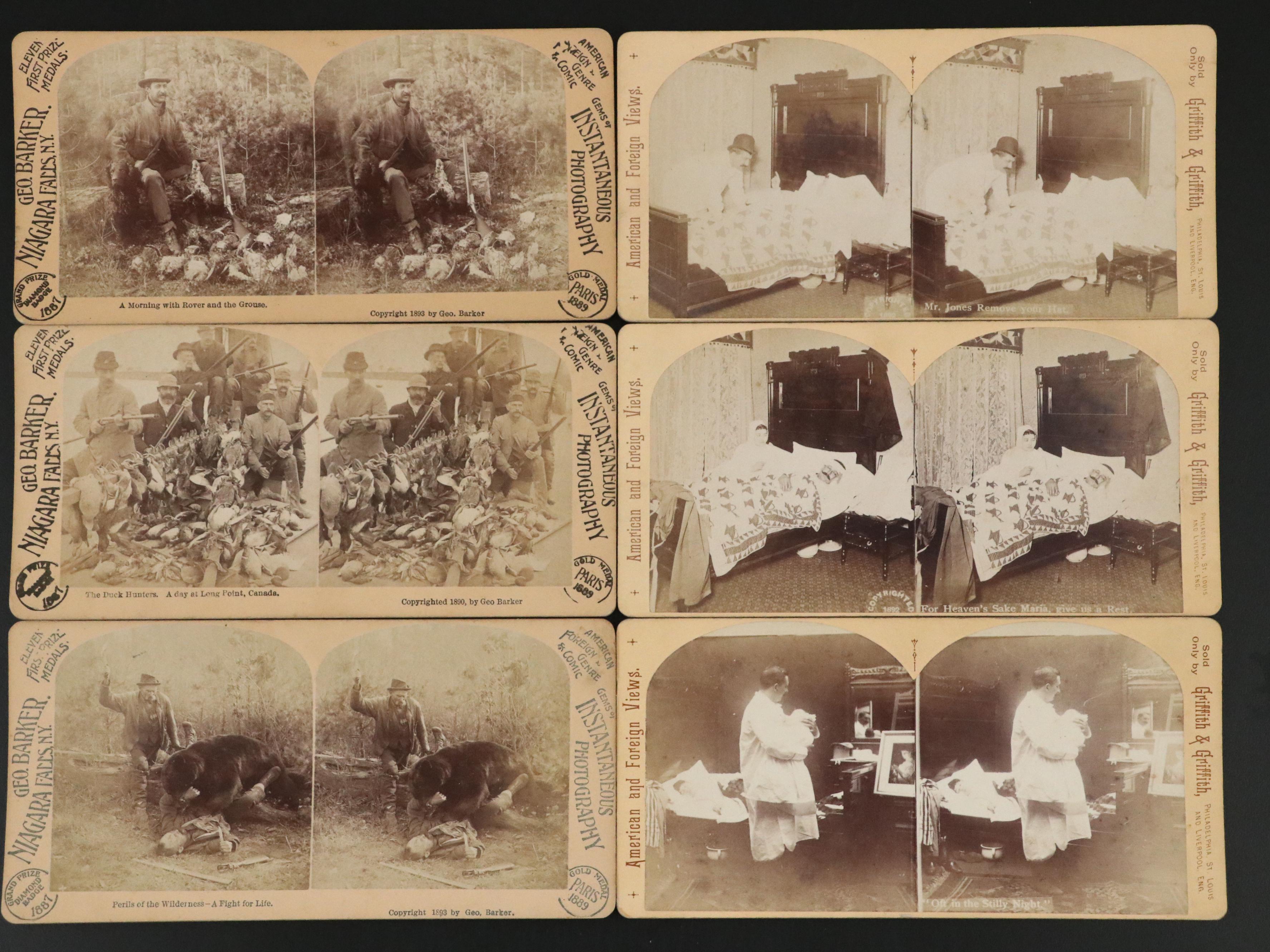 Keystone Stereoscope with Image Card Collection, Late 19th/Early 20th Century