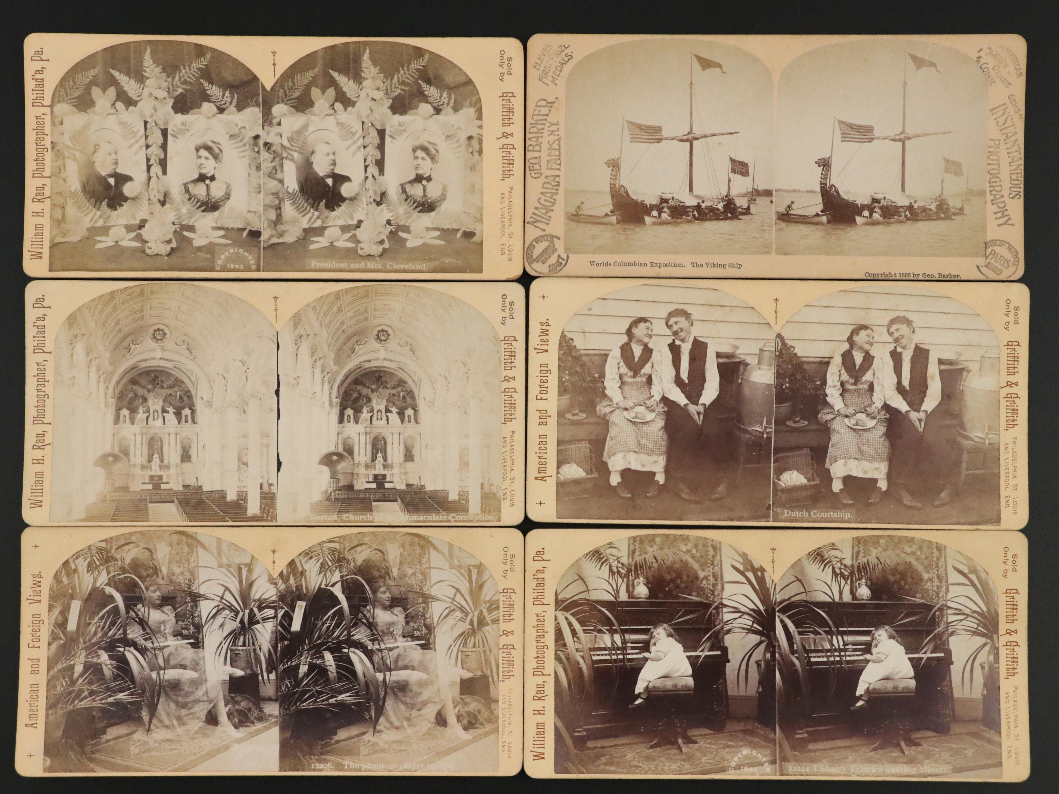 Keystone Stereoscope with Image Card Collection, Late 19th/Early 20th Century