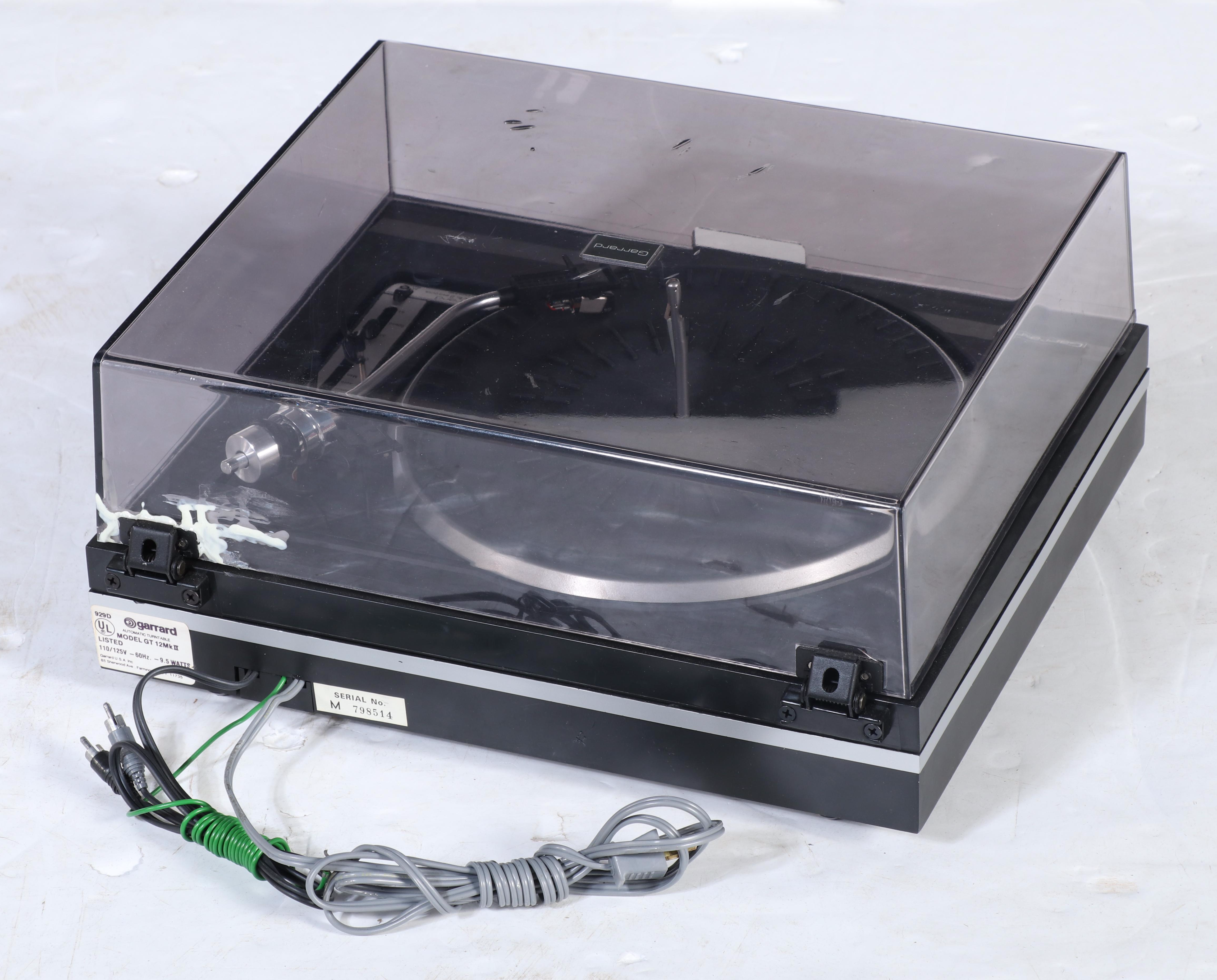 Garrard Turntable, Sony Cassette Deck, Harman Kardon Speaker, Lafayette Receiver
