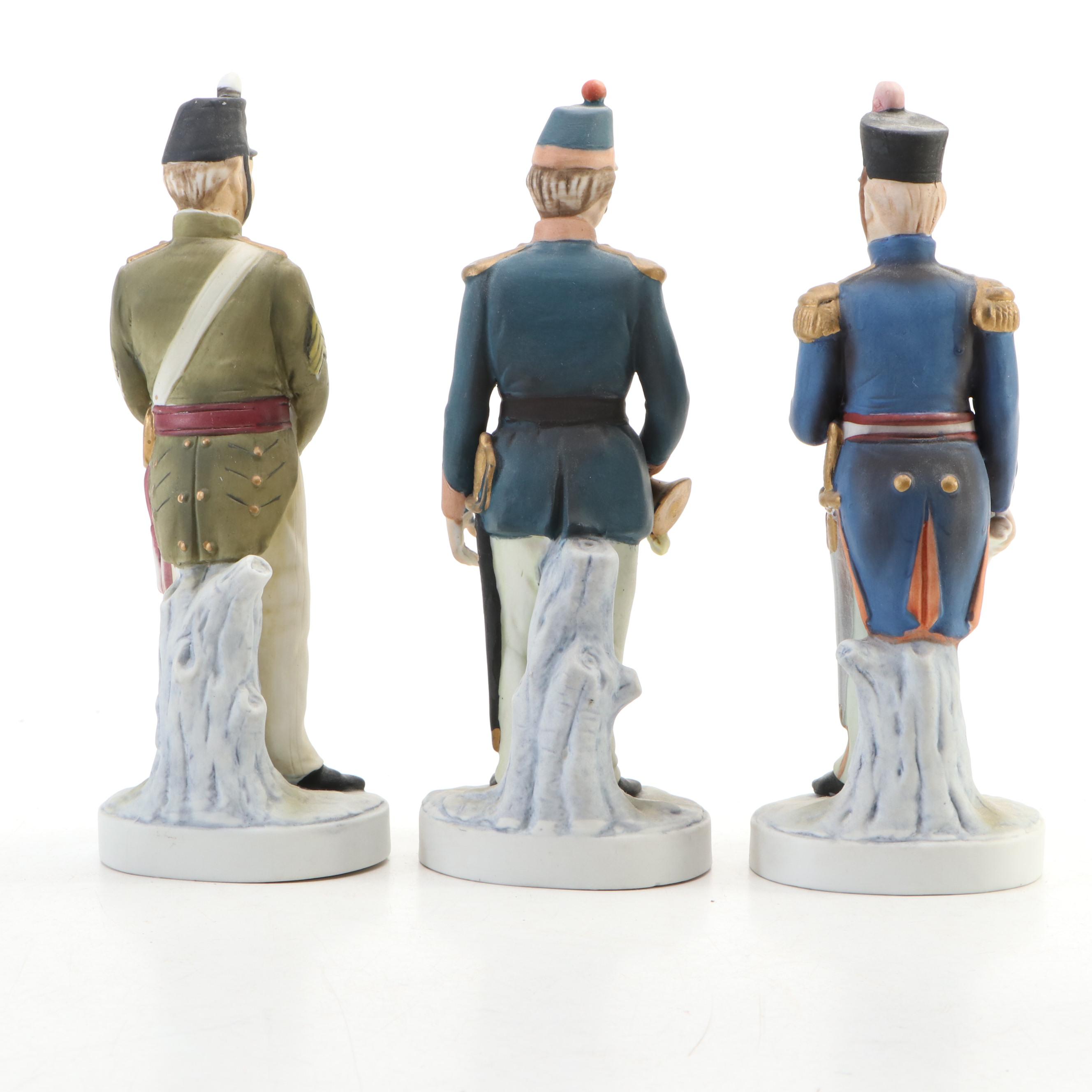 Lefton China Hand-Painted Porcelain Soldier Figurines