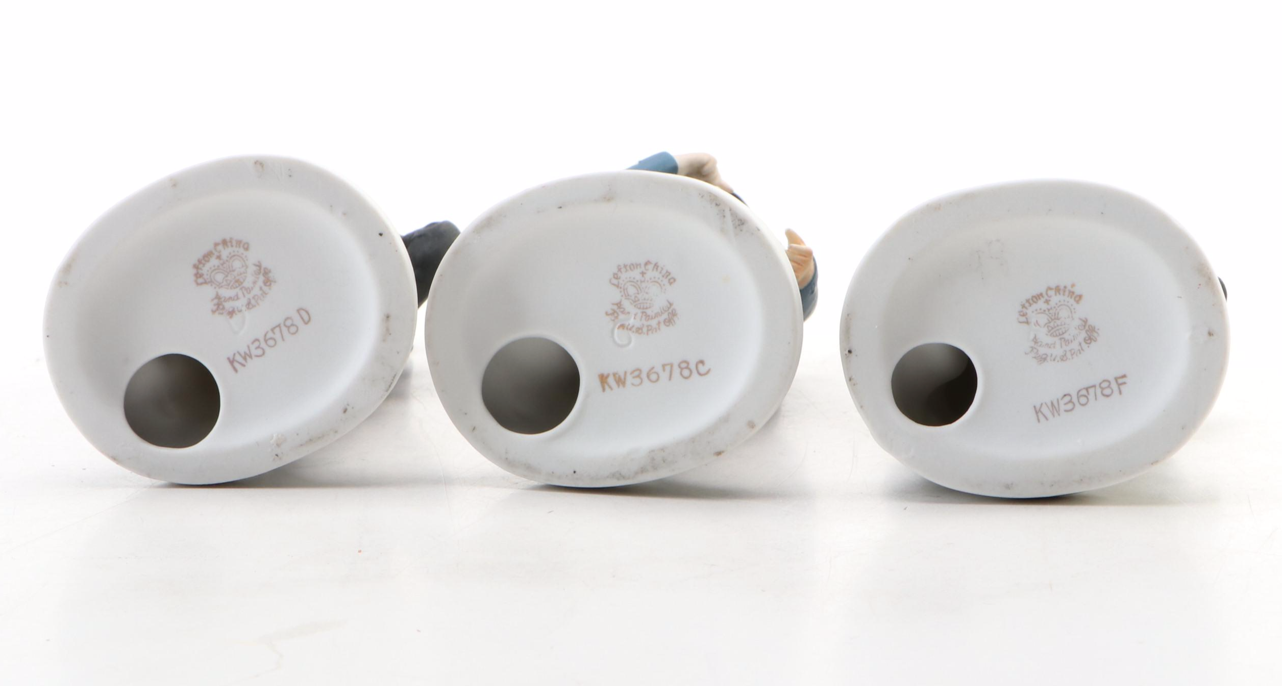 Lefton China Hand-Painted Porcelain Soldier Figurines