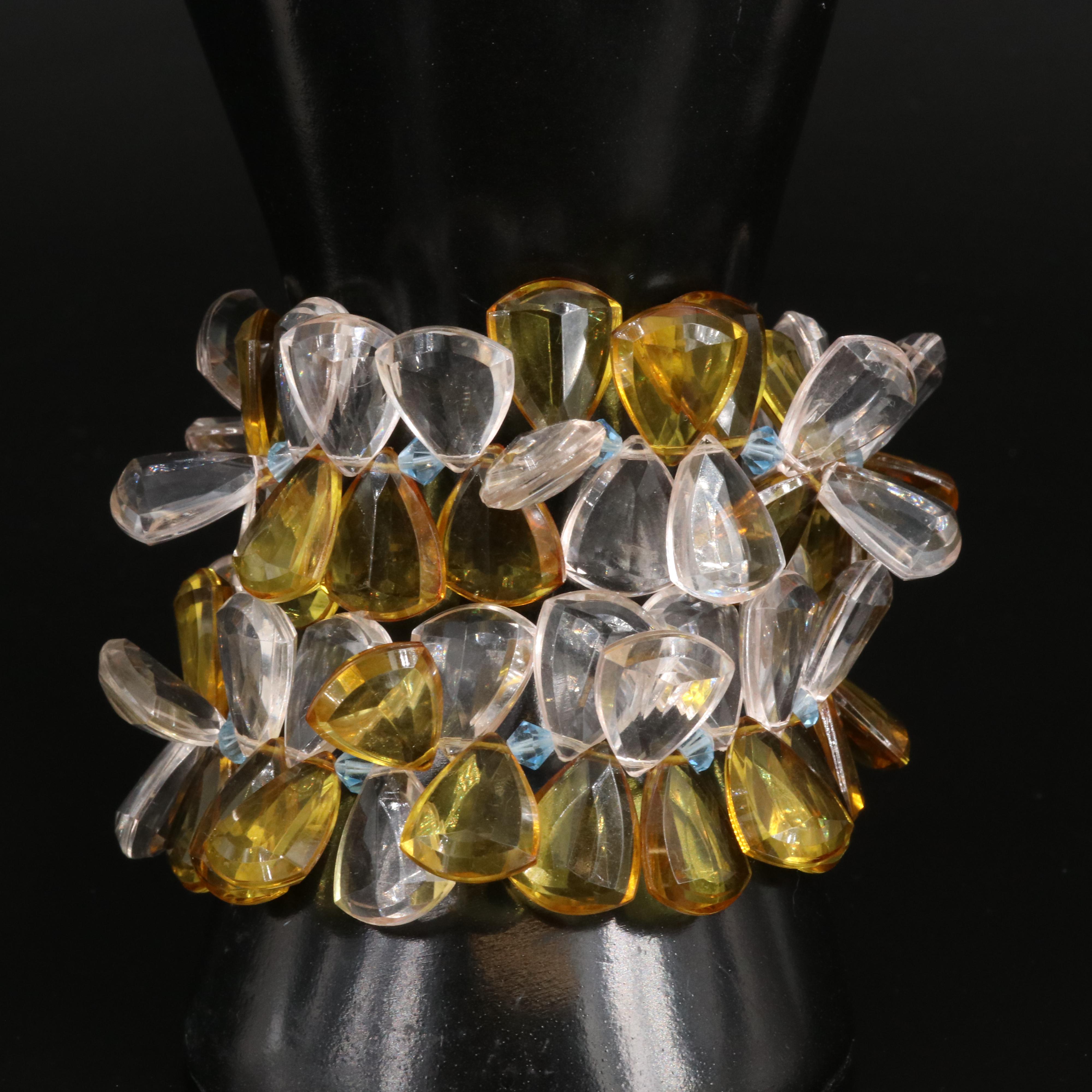 Glass and Resin Bead Bracelet