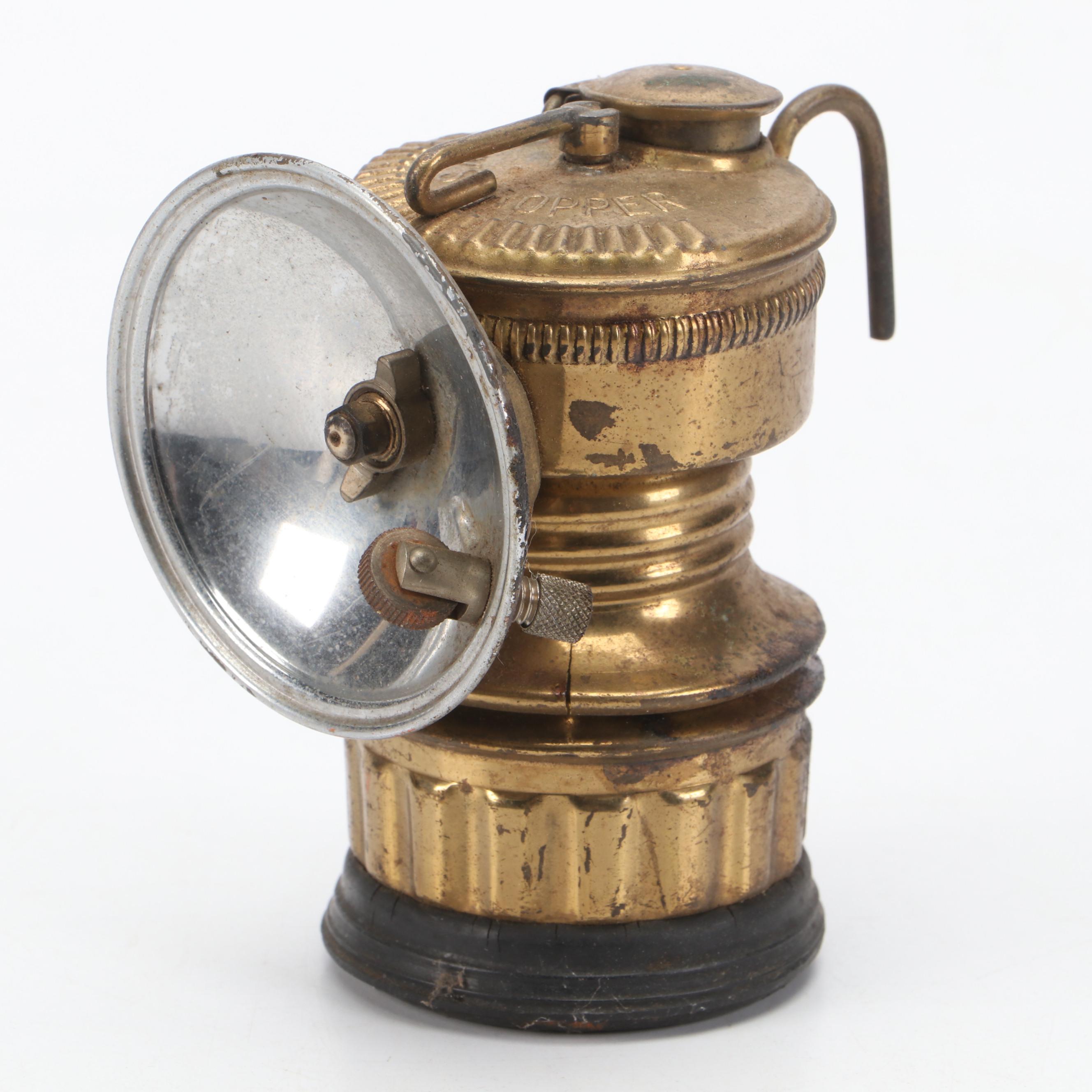 Universal Lamp Co "Guy's Dropper" Metal Carbide Lamp