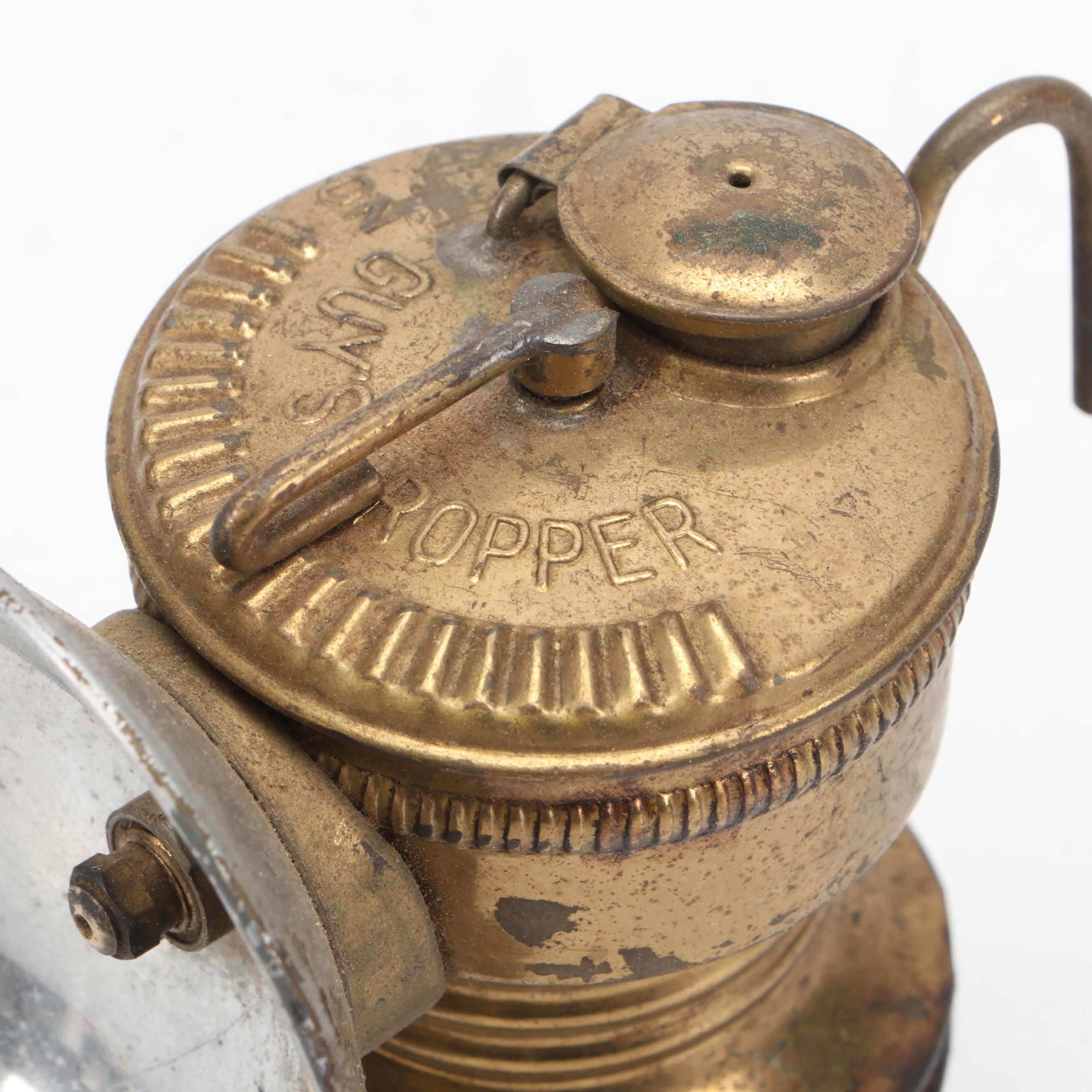 Universal Lamp Co "Guy's Dropper" Metal Carbide Lamp