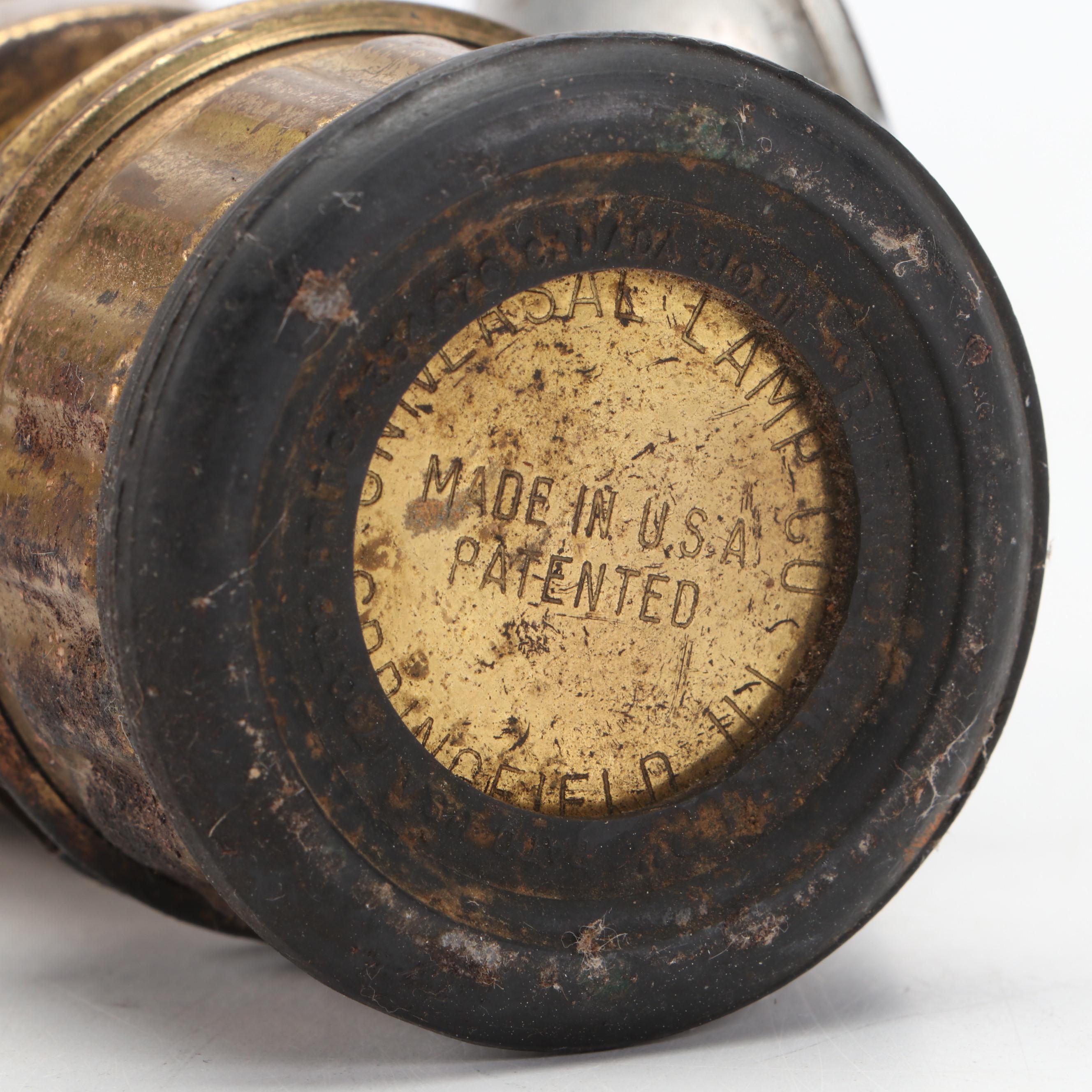 Universal Lamp Co "Guy's Dropper" Metal Carbide Lamp