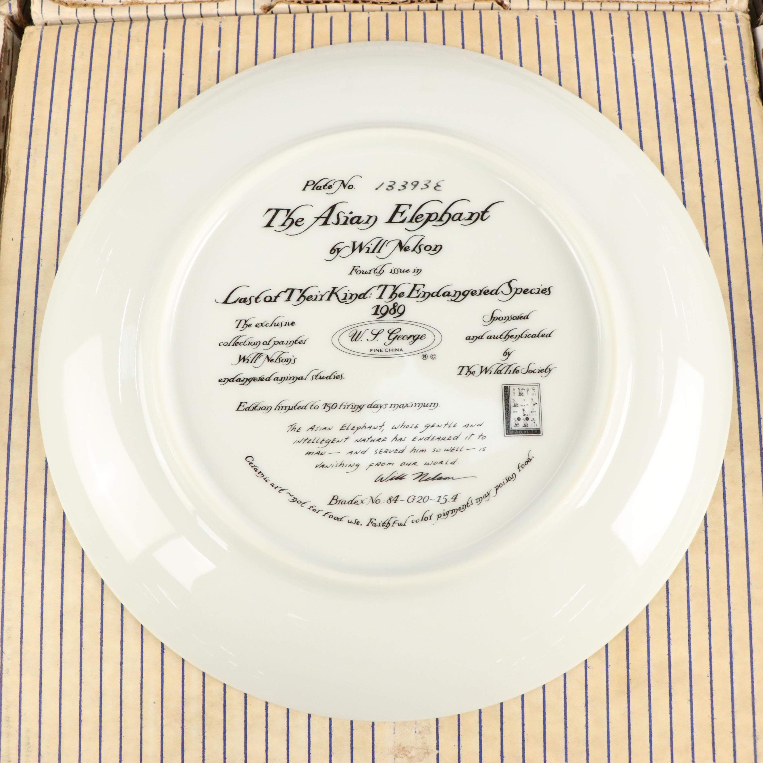 Charles Fracé The World's Most Magnificent Cats Collectible Plates, 1990s