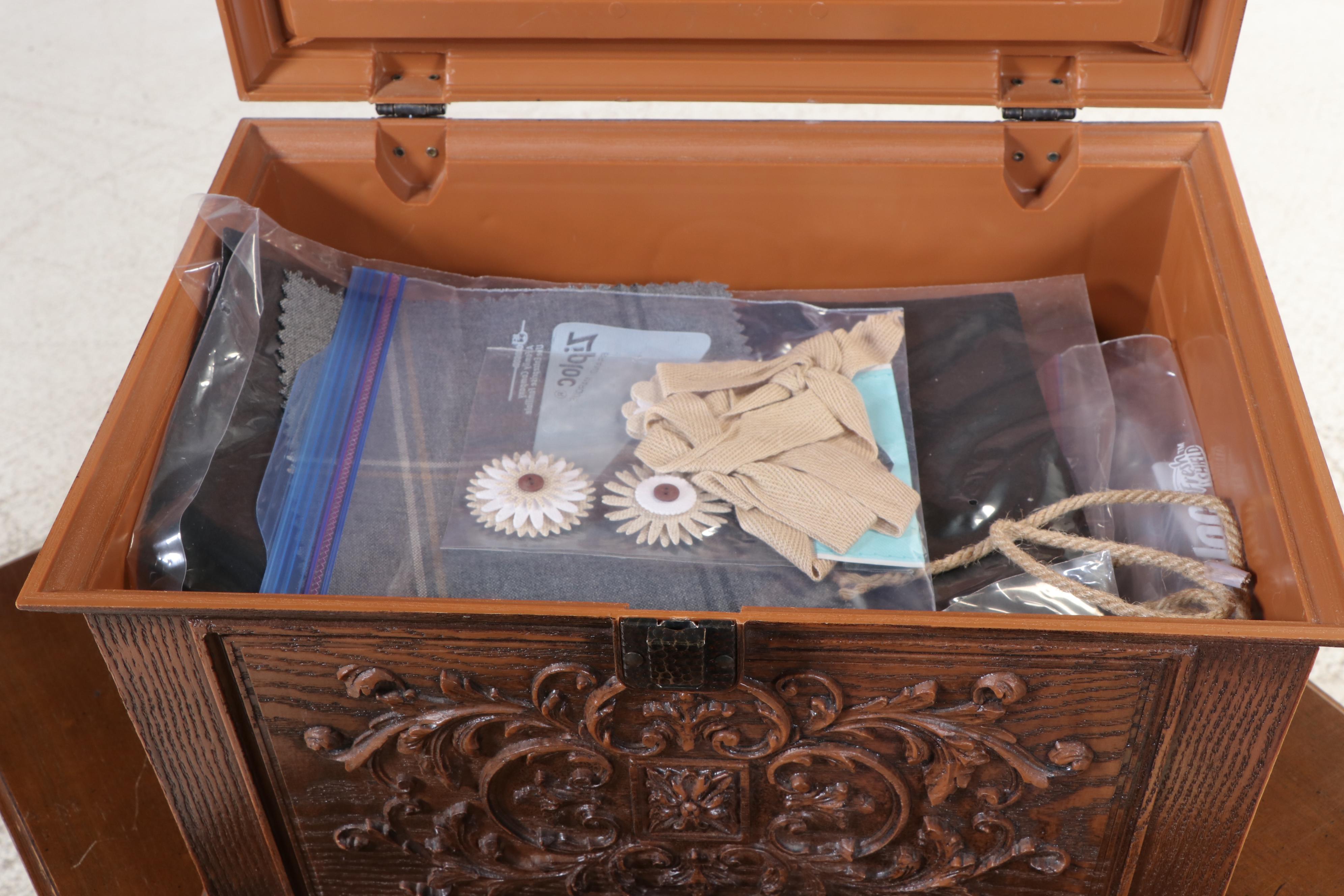 Singer Zig-Zag Model 457 Sewing Machine with Console Table and More