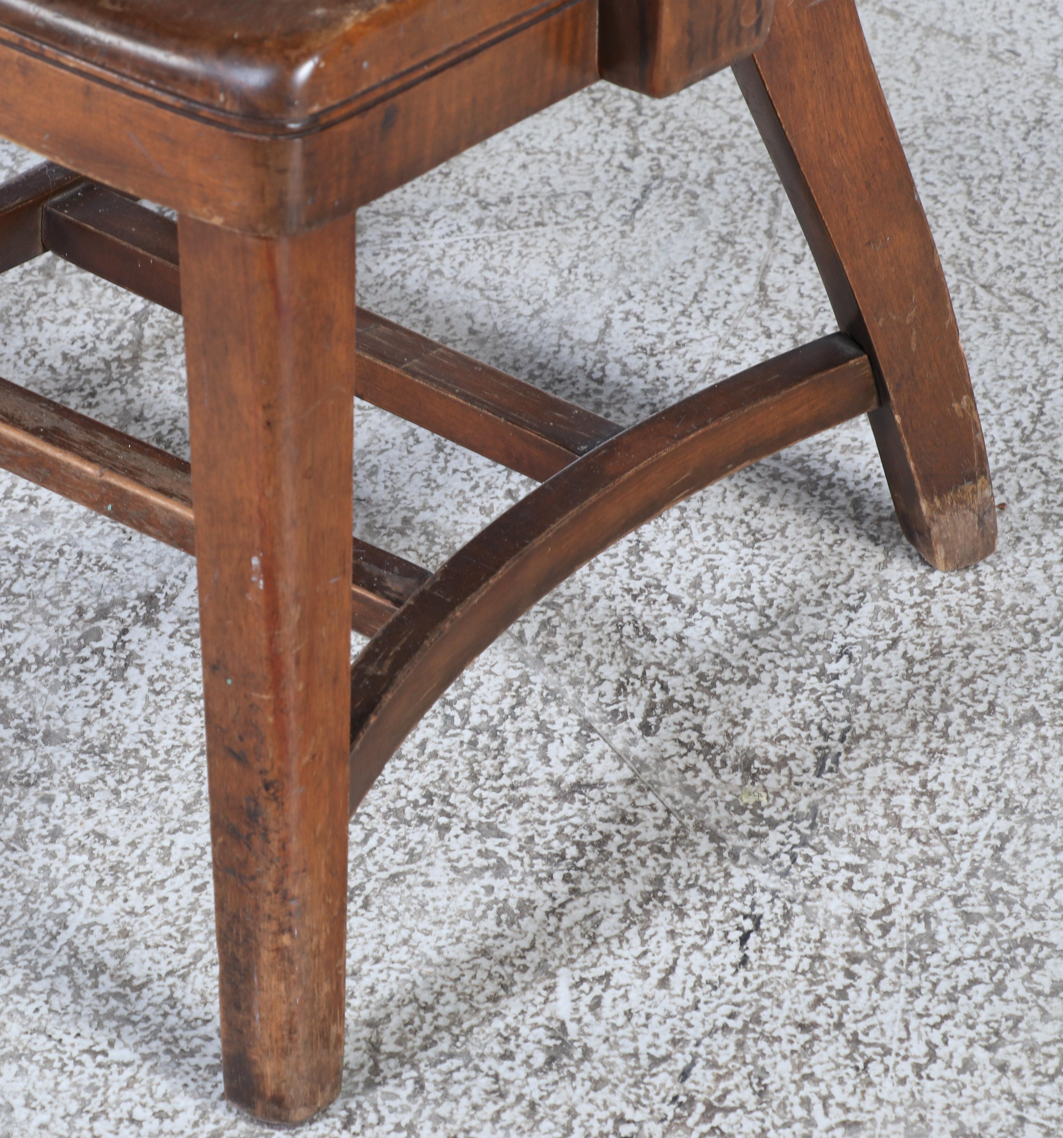 Arts and Crafts Quartersawn Oak Library Table w/ Taylor Chair Co. Maple Armchair