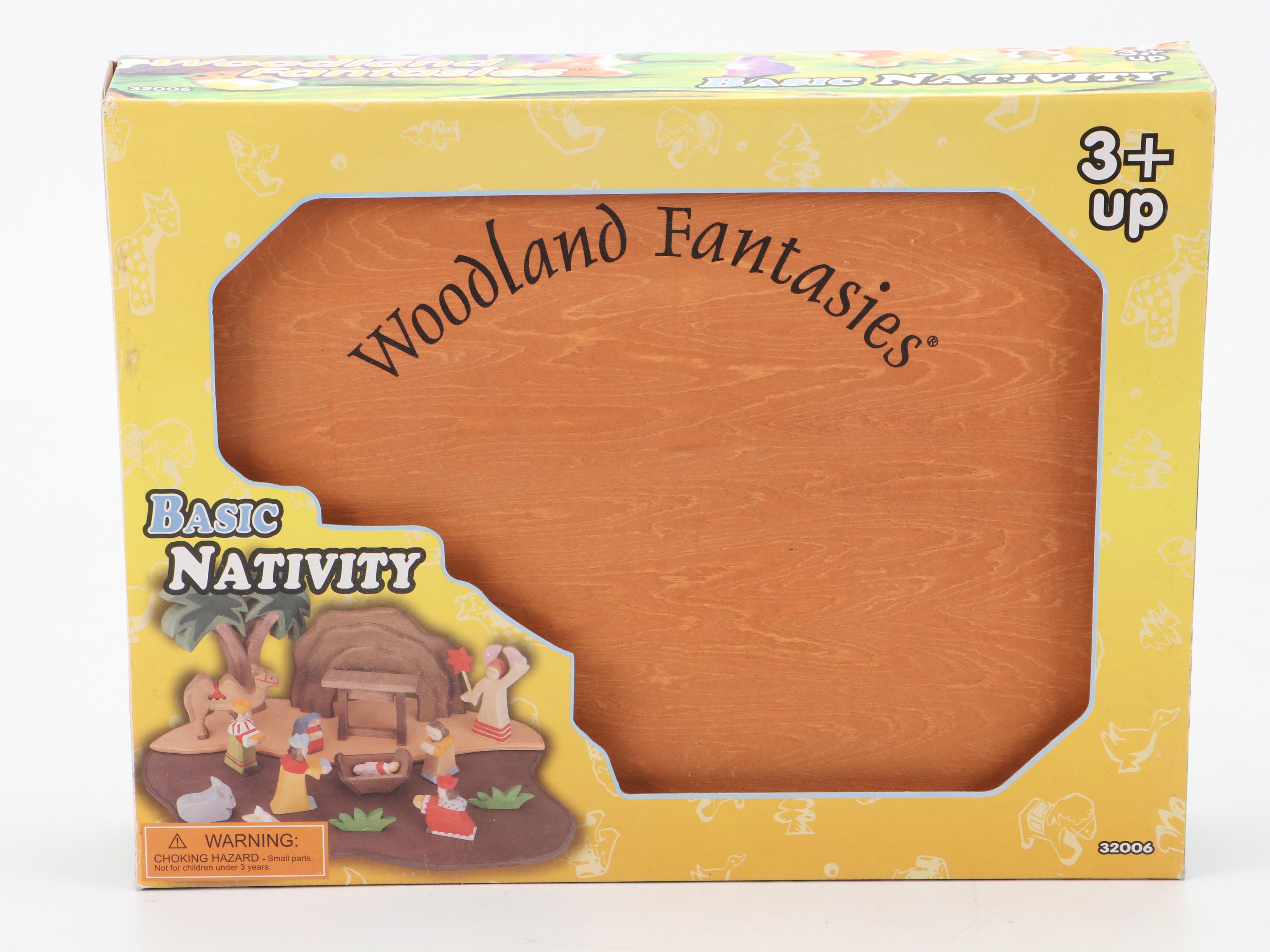 Woodland Fantasies "Basic Nativity" Wood Nativity Set