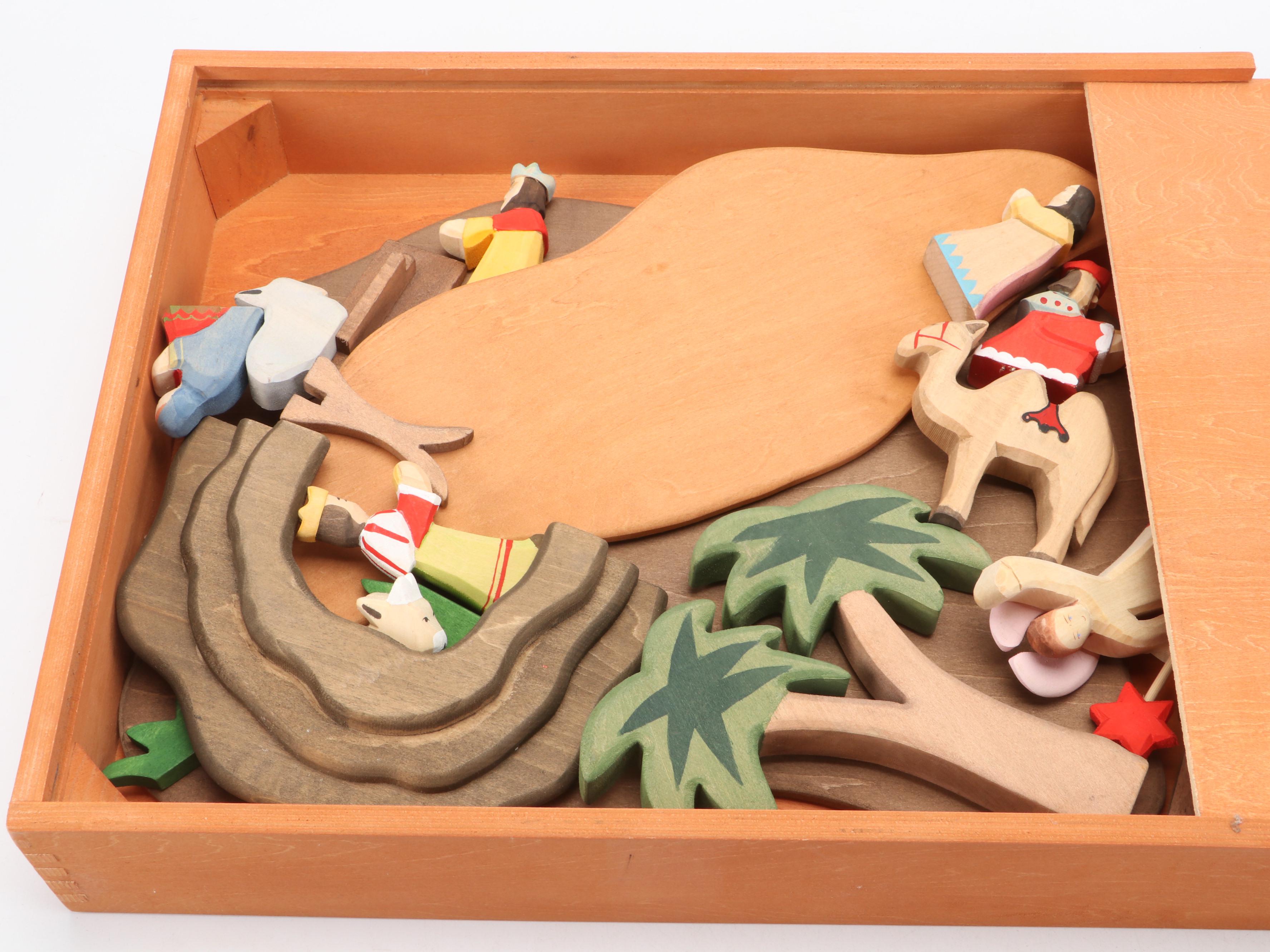 Woodland Fantasies "Basic Nativity" Wood Nativity Set