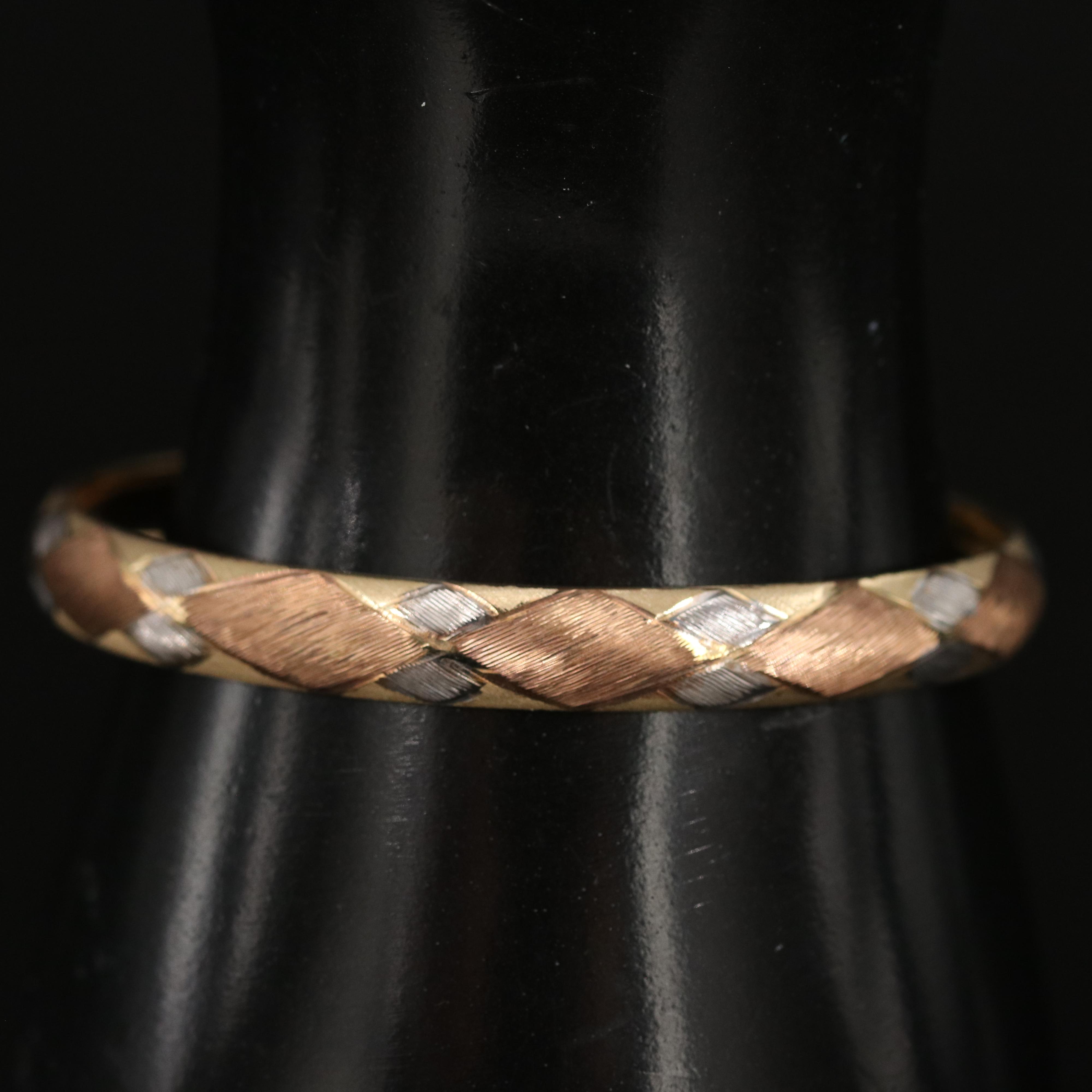 14K Tri-Color Bracelet