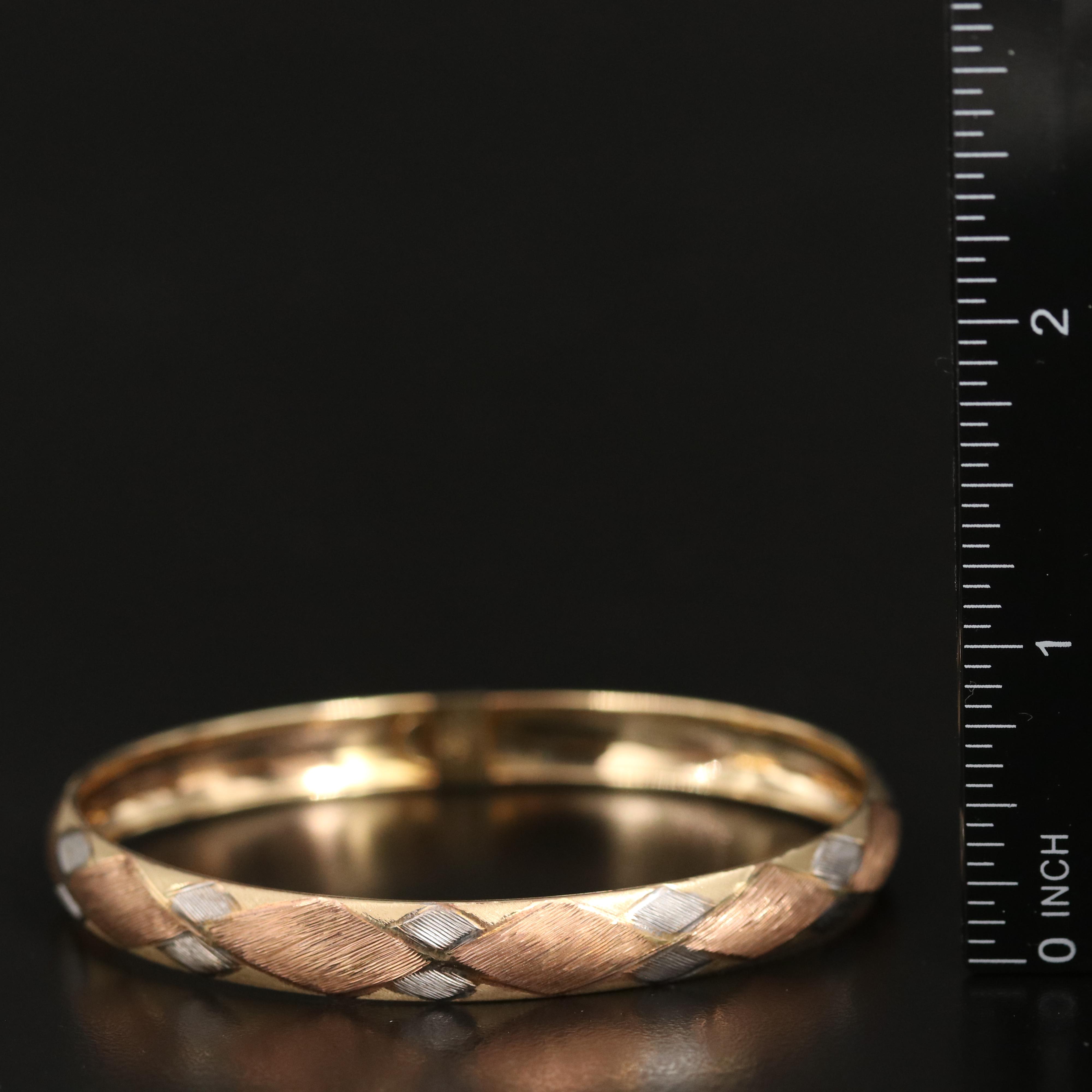 14K Tri-Color Bracelet