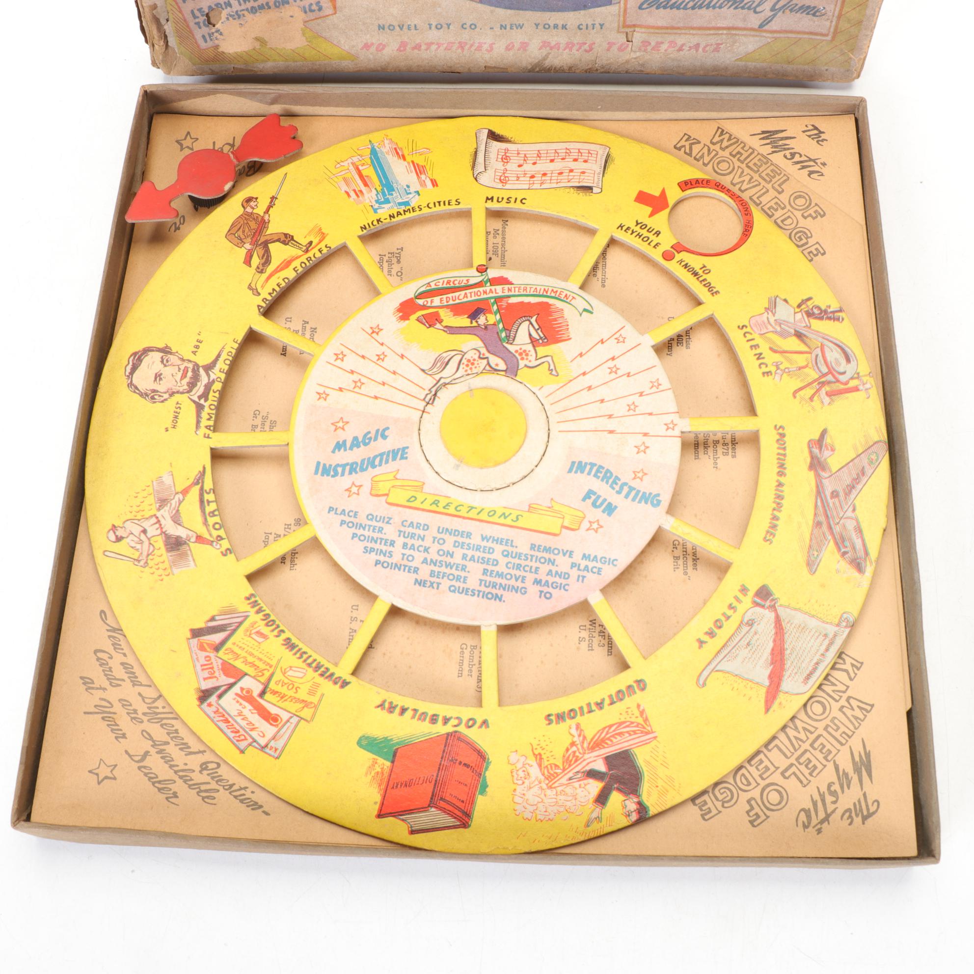 Auto-Magic Picture Gun Film Projector with More 1930s Toys & Board Games