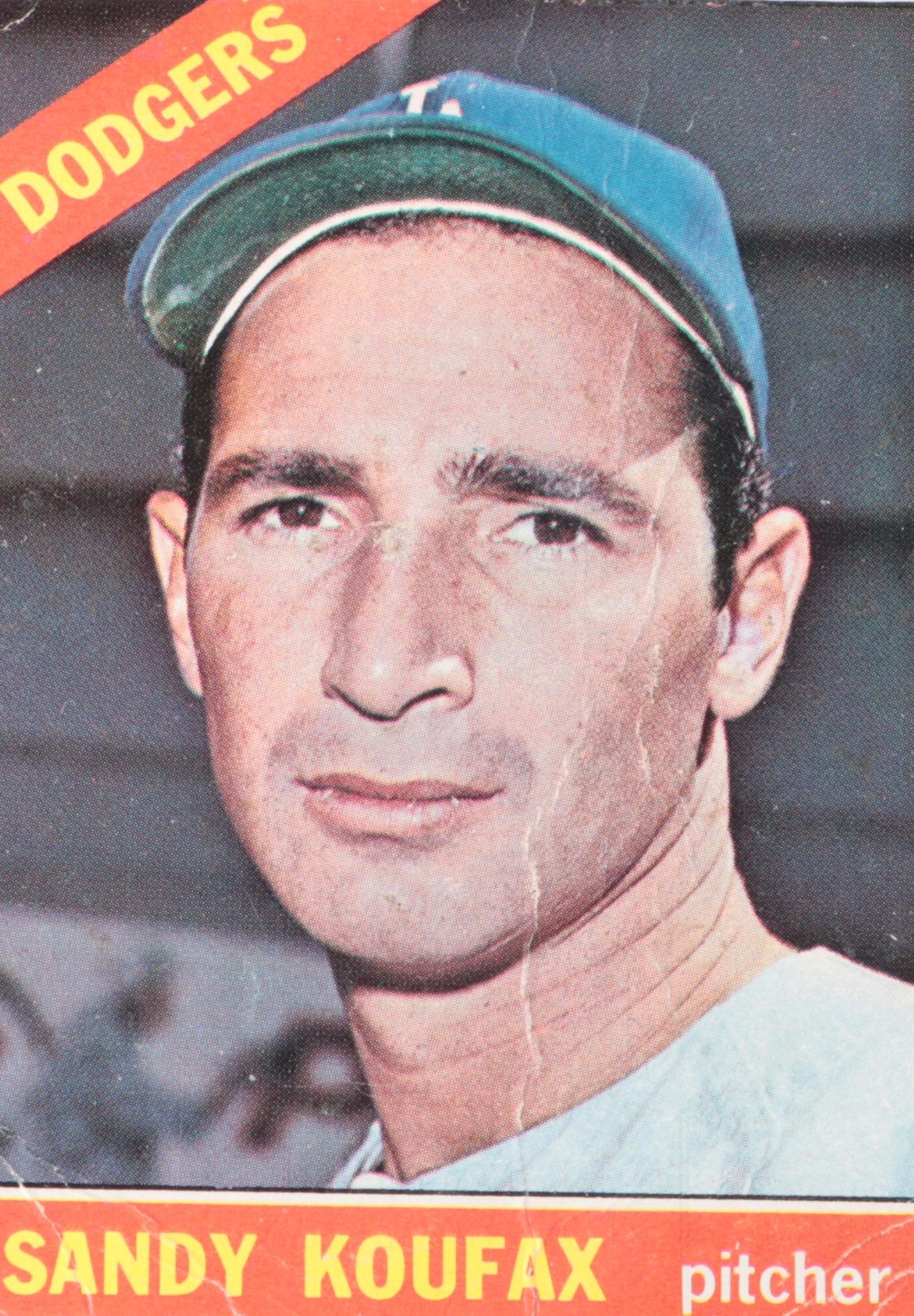 1966 Topps Sandy Koufax Los Angeles Dodgers Baseball Card
