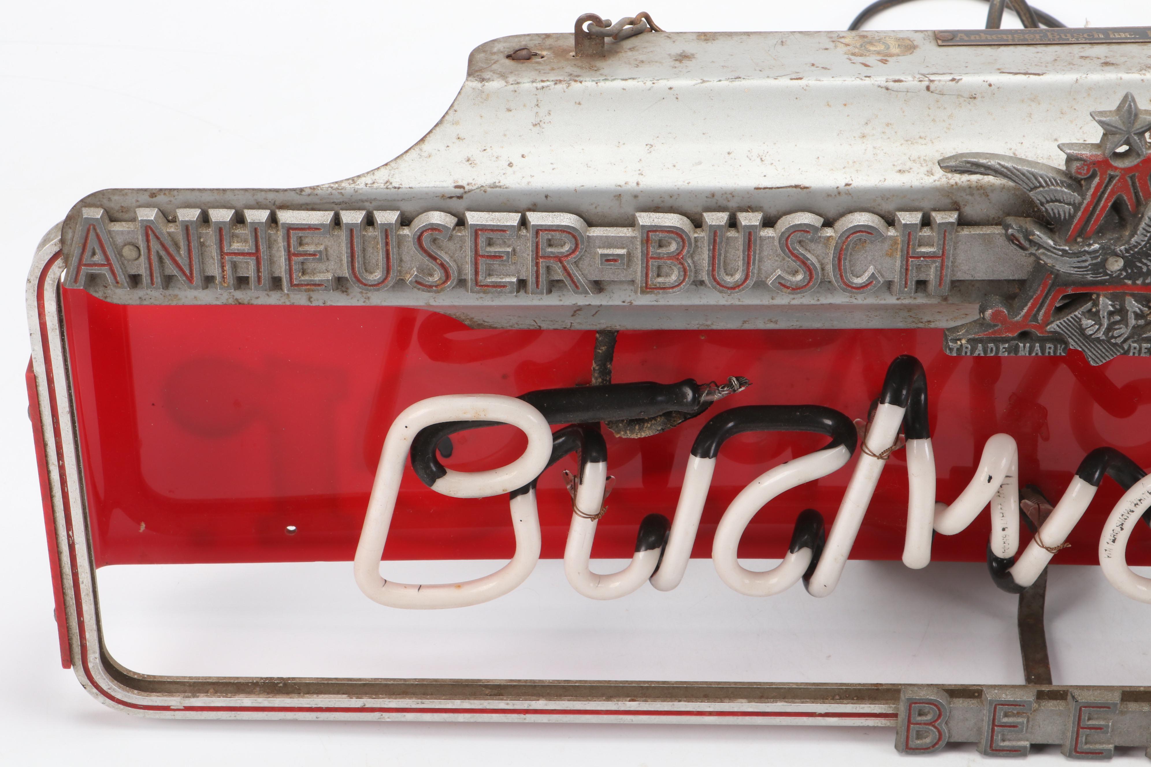 Anheuser-Busch Budweiser Neon Bar Light