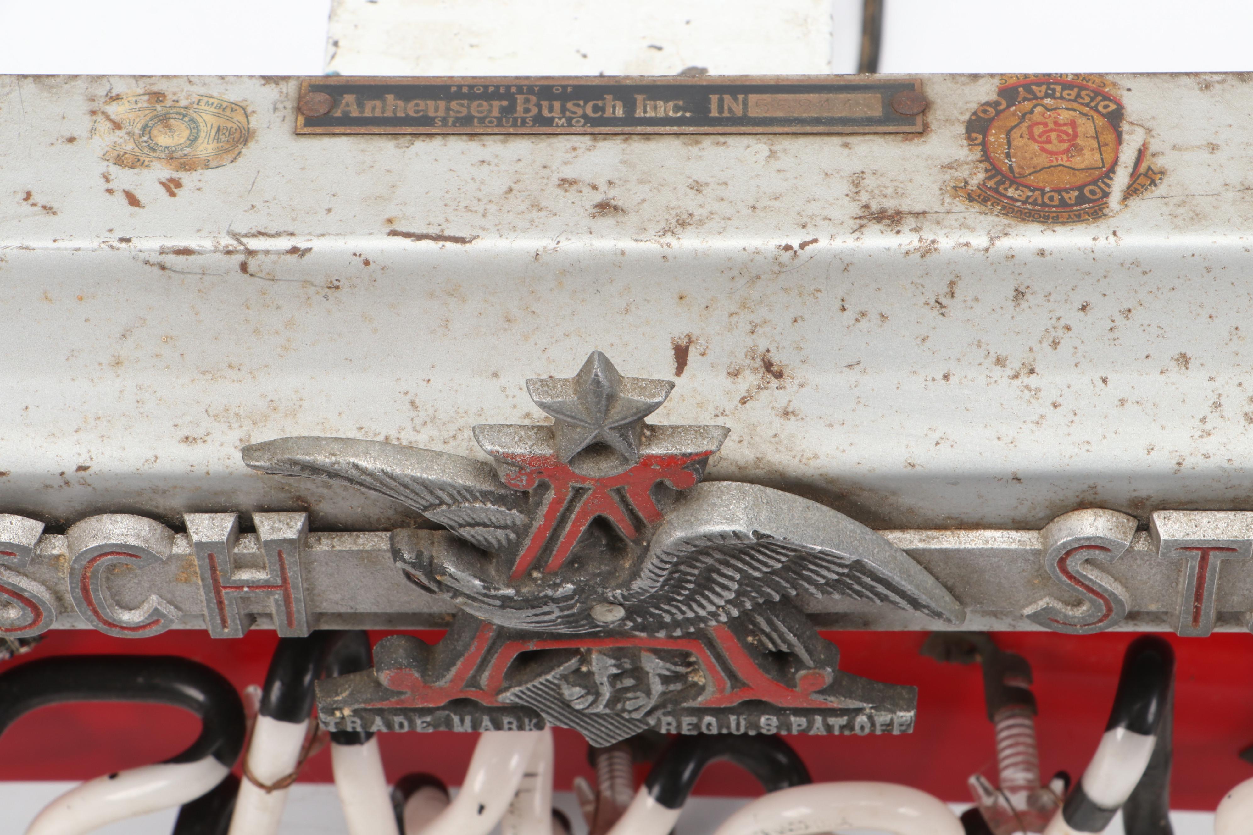 Anheuser-Busch Budweiser Neon Bar Light