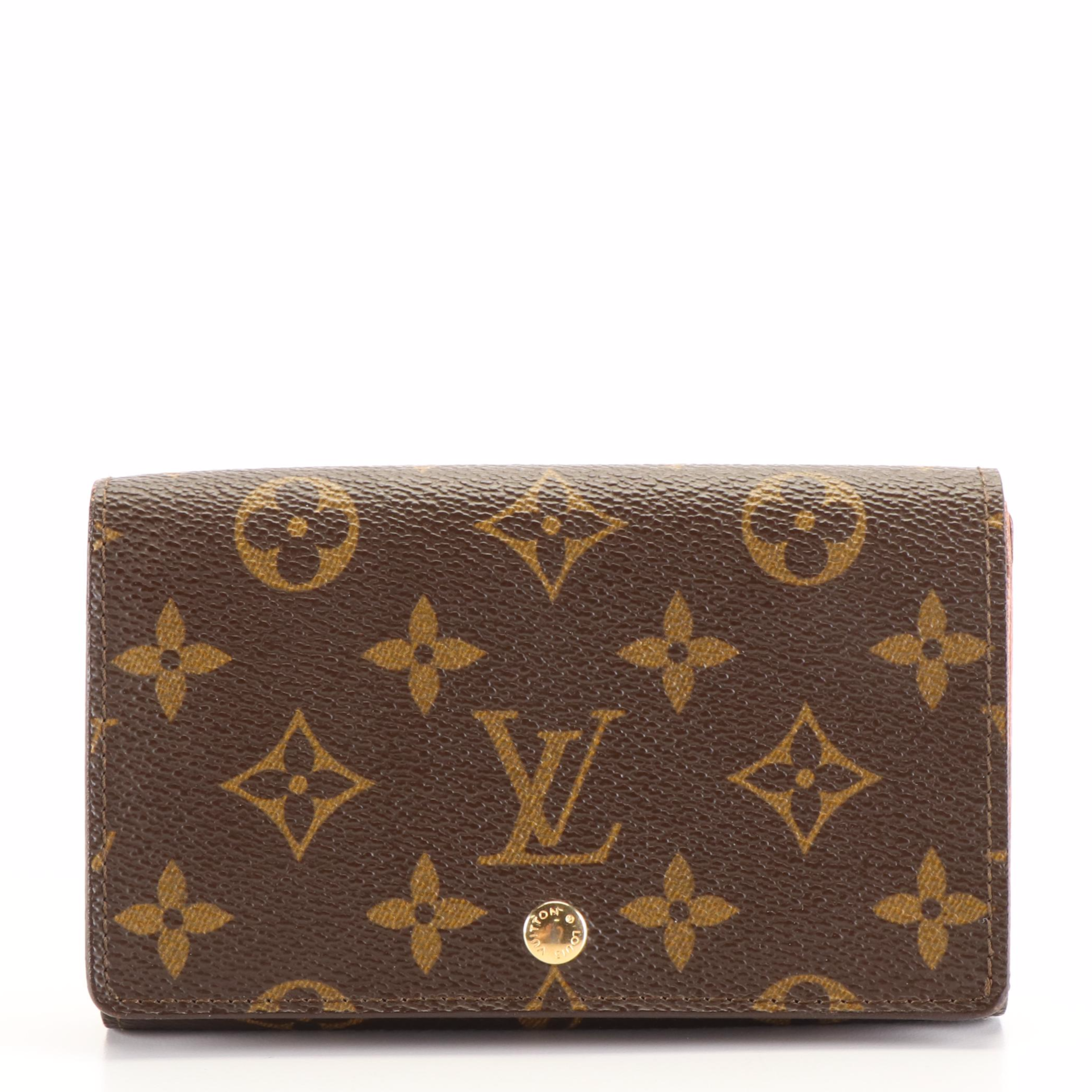 Louis Vuitton Tresor Compact Wallet in Monogram Coated Canvas