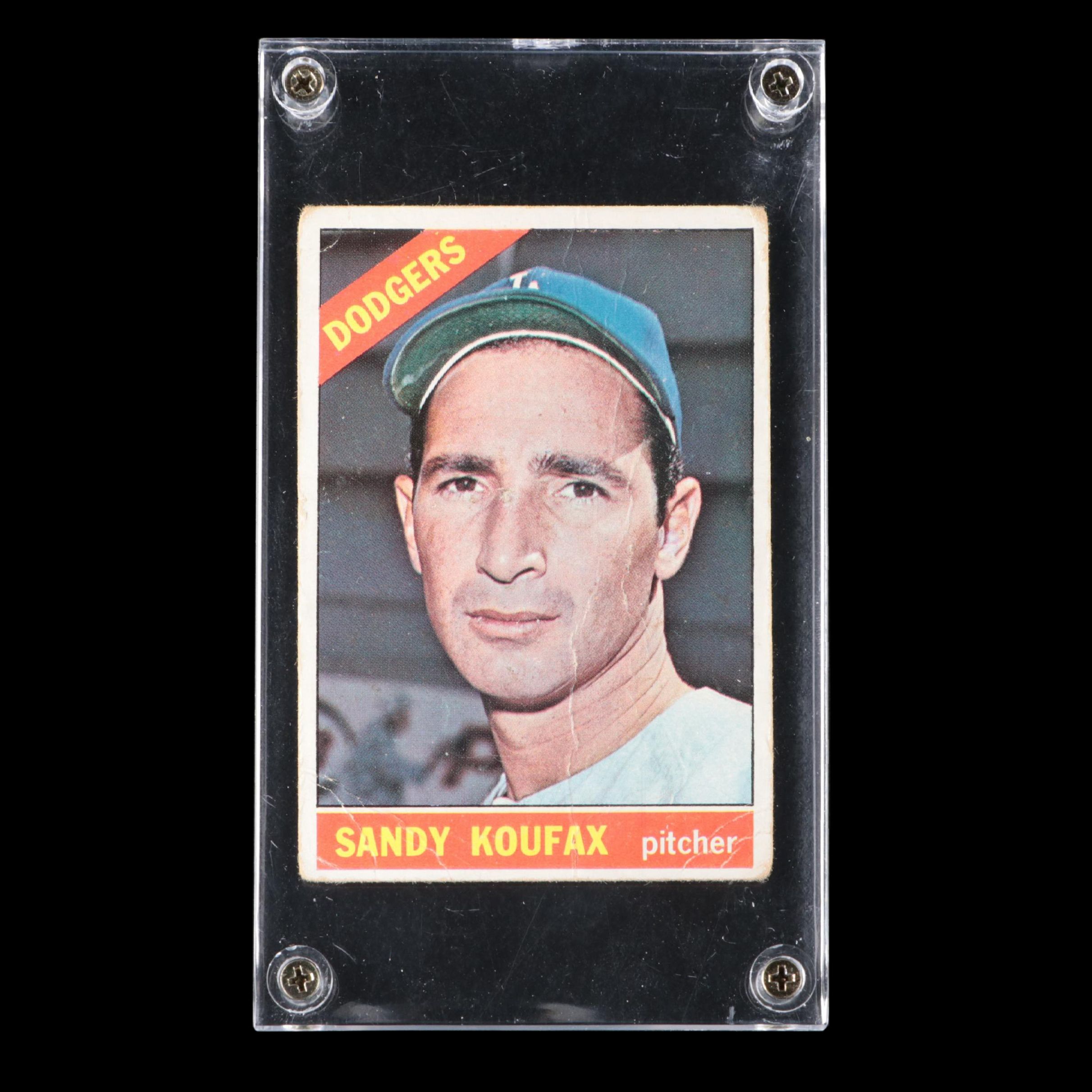 1966 Topps Sandy Koufax Los Angeles Dodgers Baseball Card