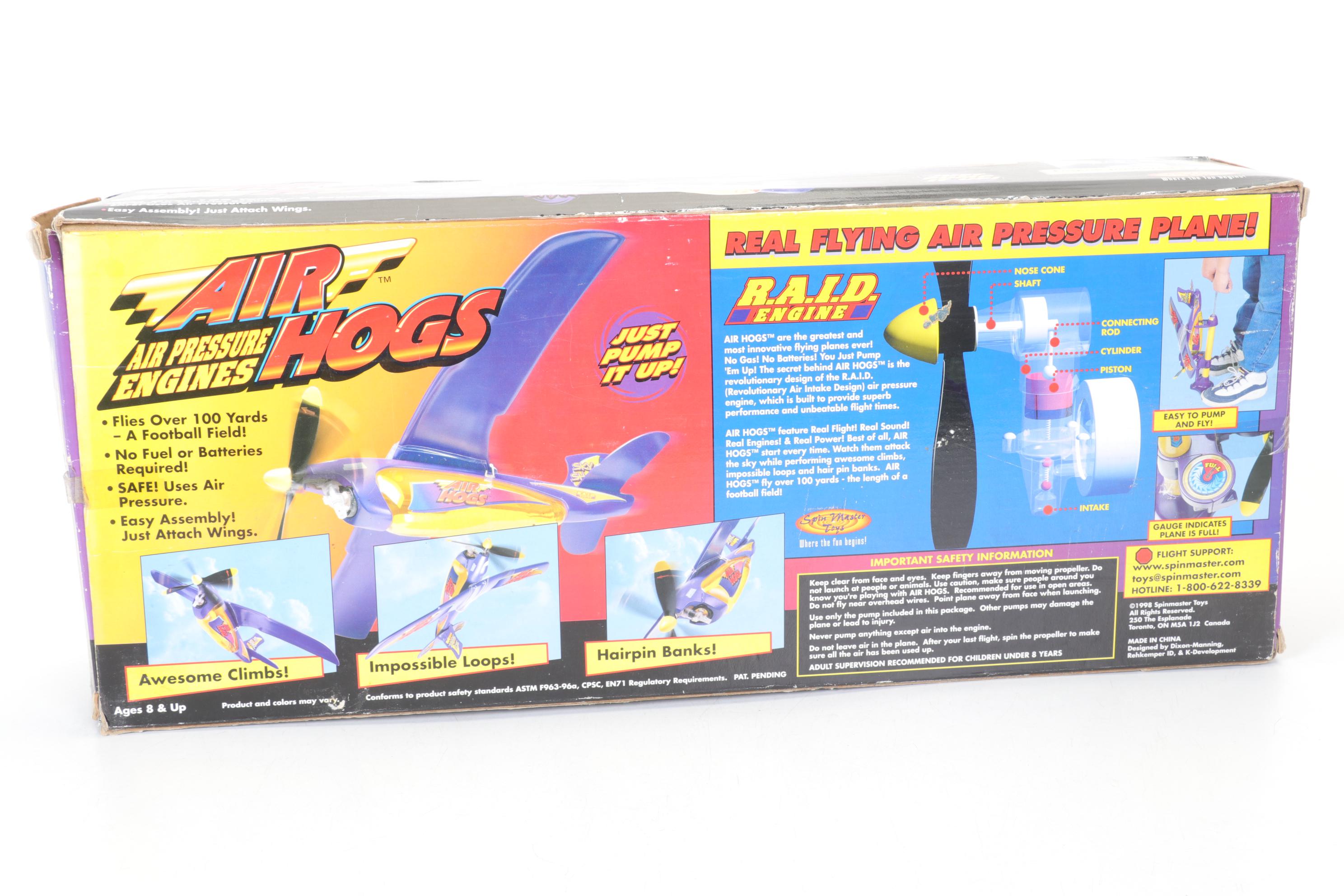 Batman "Batwing", "Air Hogs" and Dareplane "Stunner" Aerial Toys