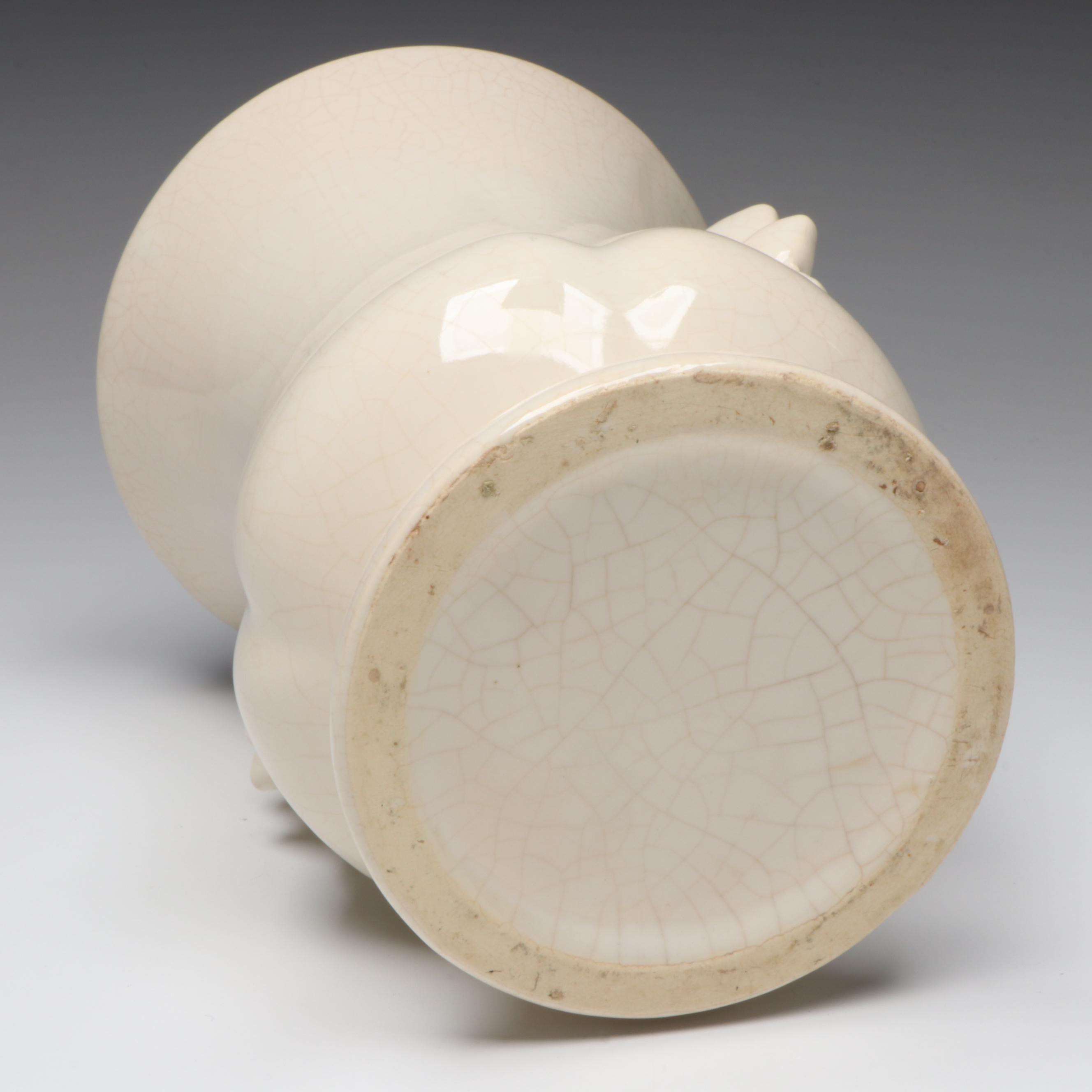 Claire Lerner Pottery Centerpiece Bowl with Other Vases, Mid-20th Century